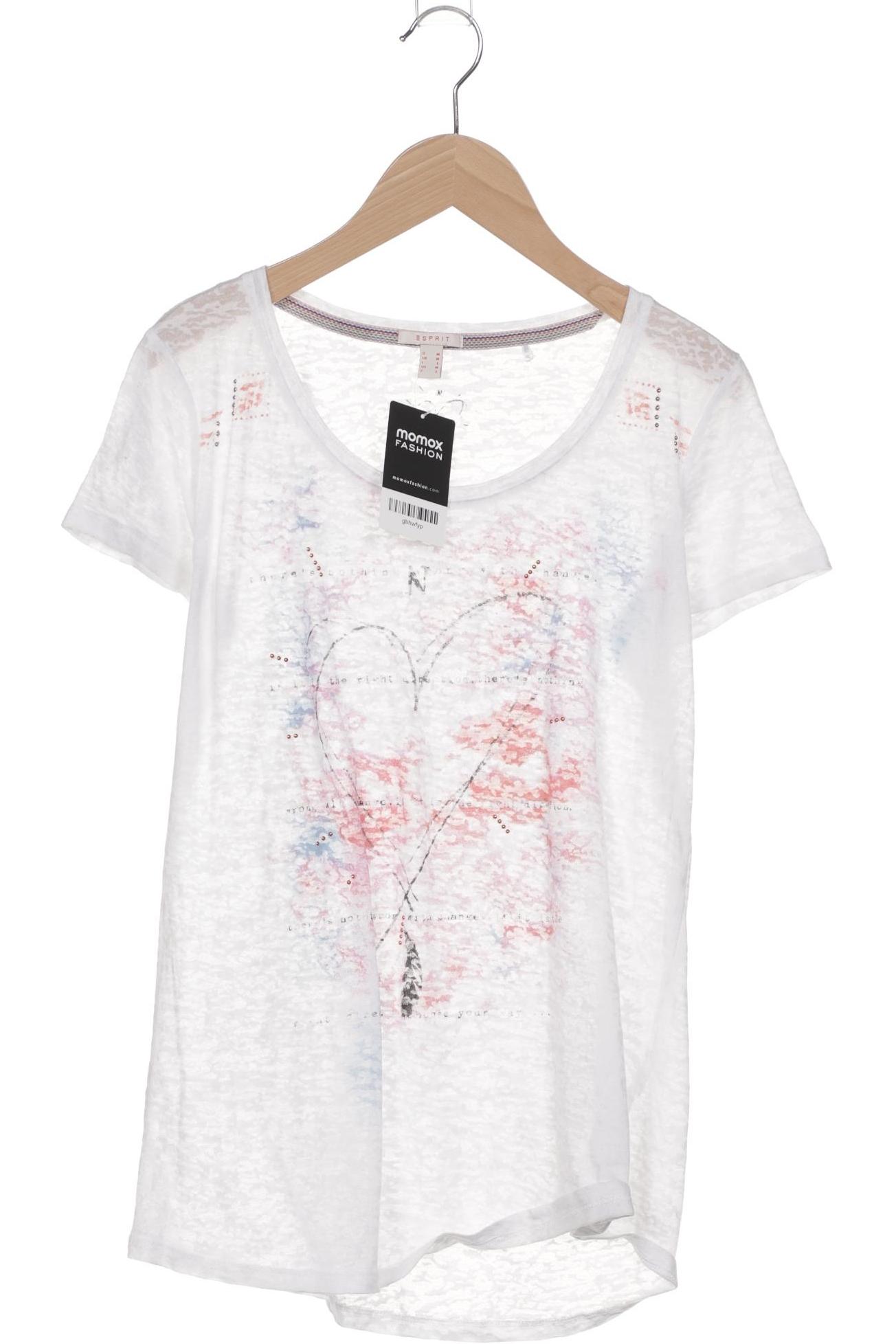 

Esprit Damen T-Shirt, weiß, Gr. 38