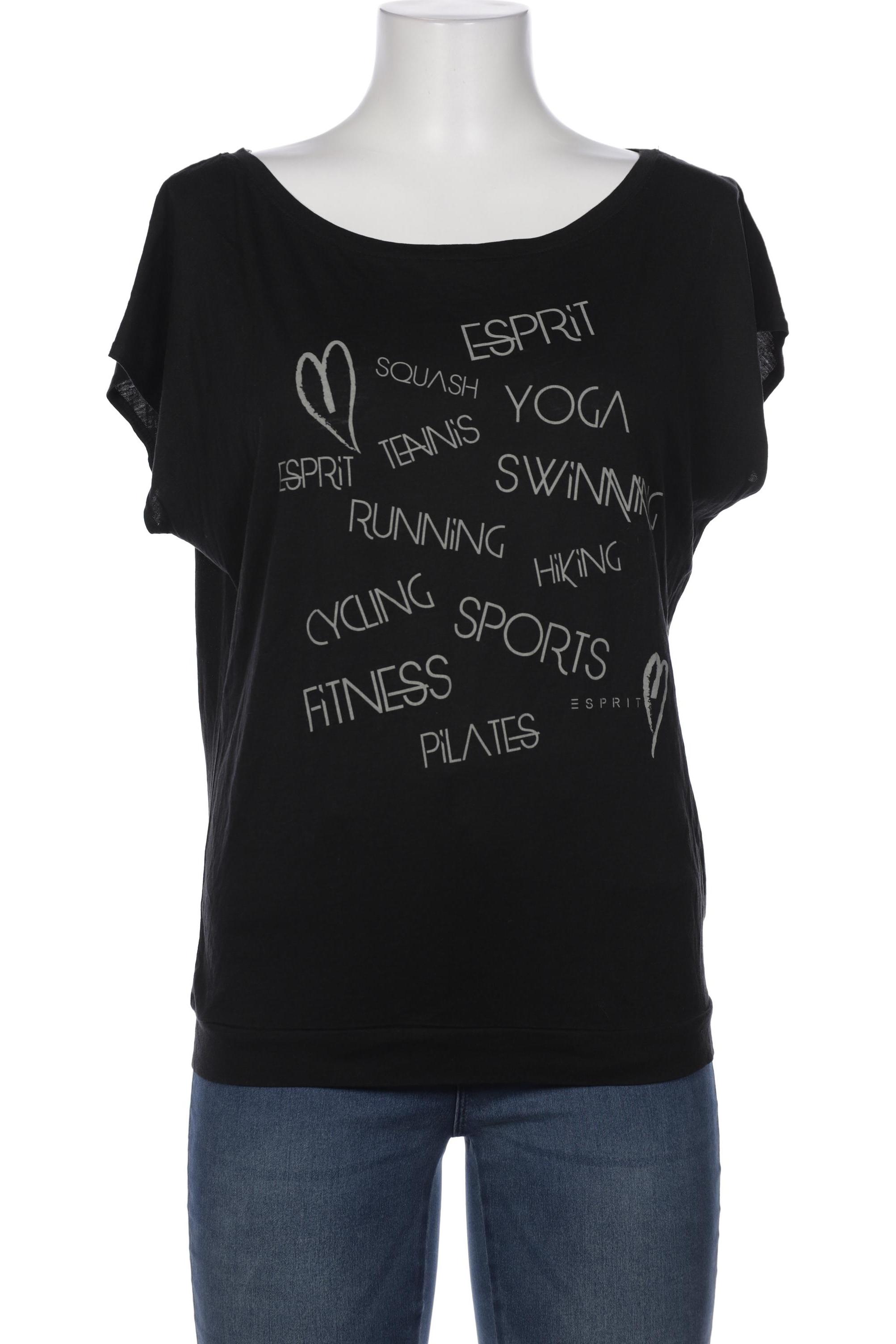 

Esprit Damen T-Shirt, schwarz, Gr. 42