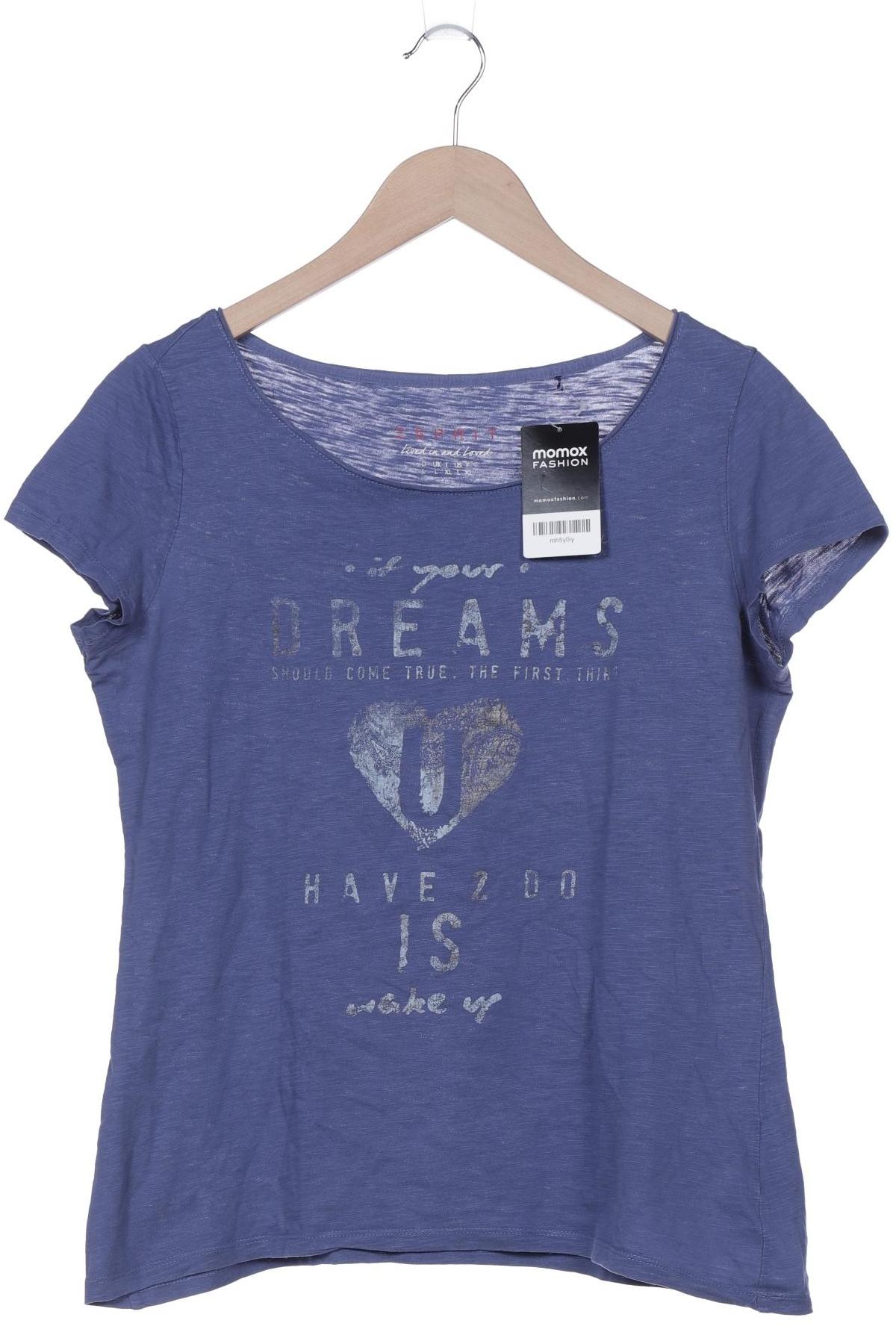 

Esprit Damen T-Shirt, blau, Gr. 42