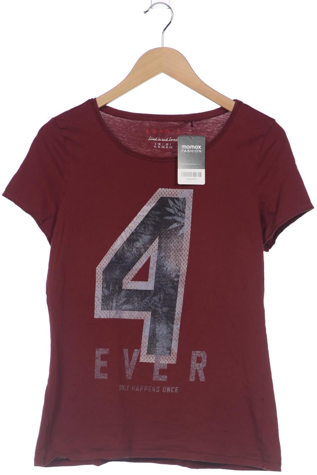 

Esprit Damen T-Shirt, bordeaux, Gr. 44