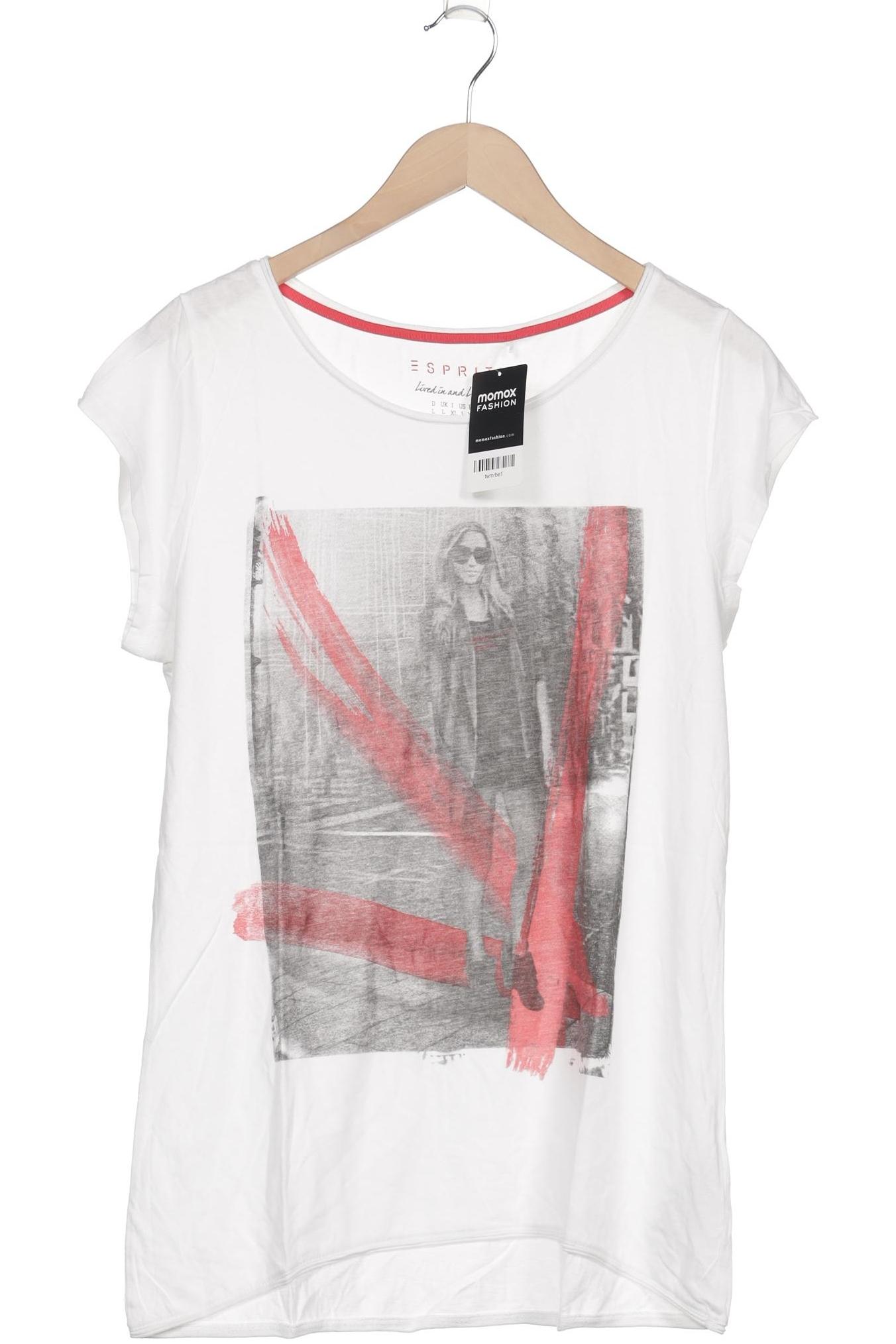 

Esprit Damen T-Shirt, weiß, Gr. 42