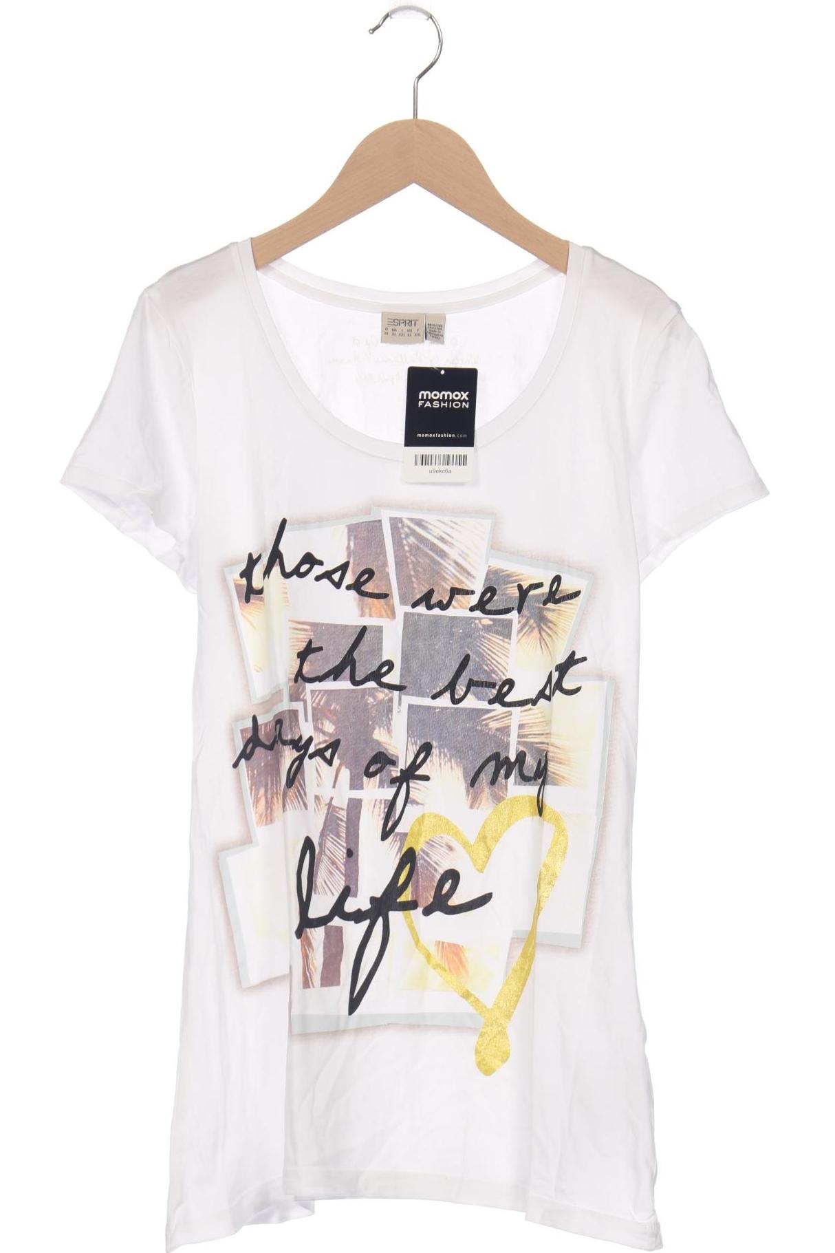 

Esprit Damen T-Shirt, weiß, Gr. 44