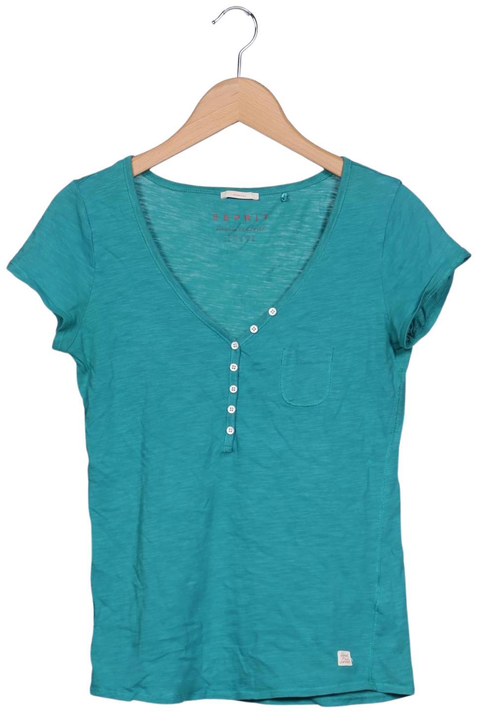 

Esprit Damen T-Shirt, türkis, Gr. 36