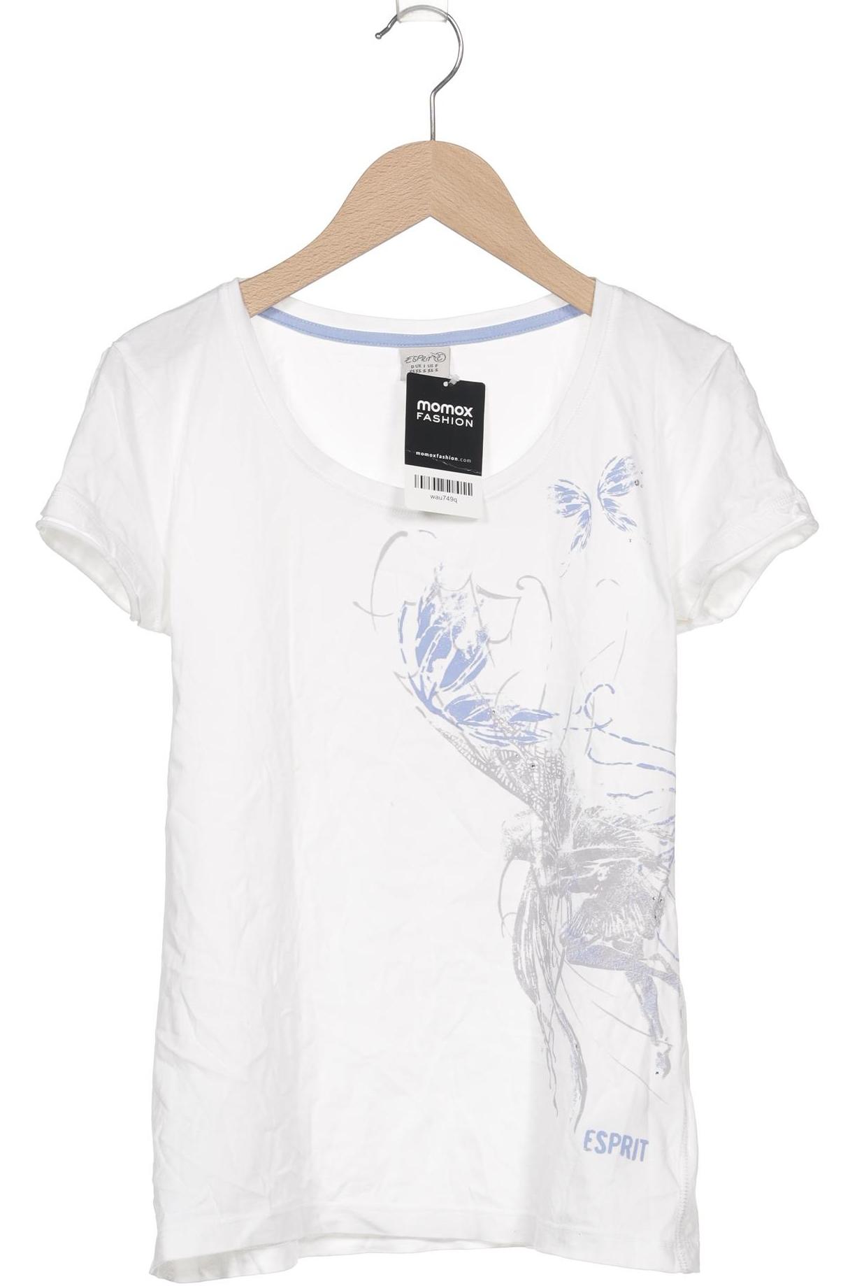 

Esprit Damen T-Shirt, weiß, Gr. 34