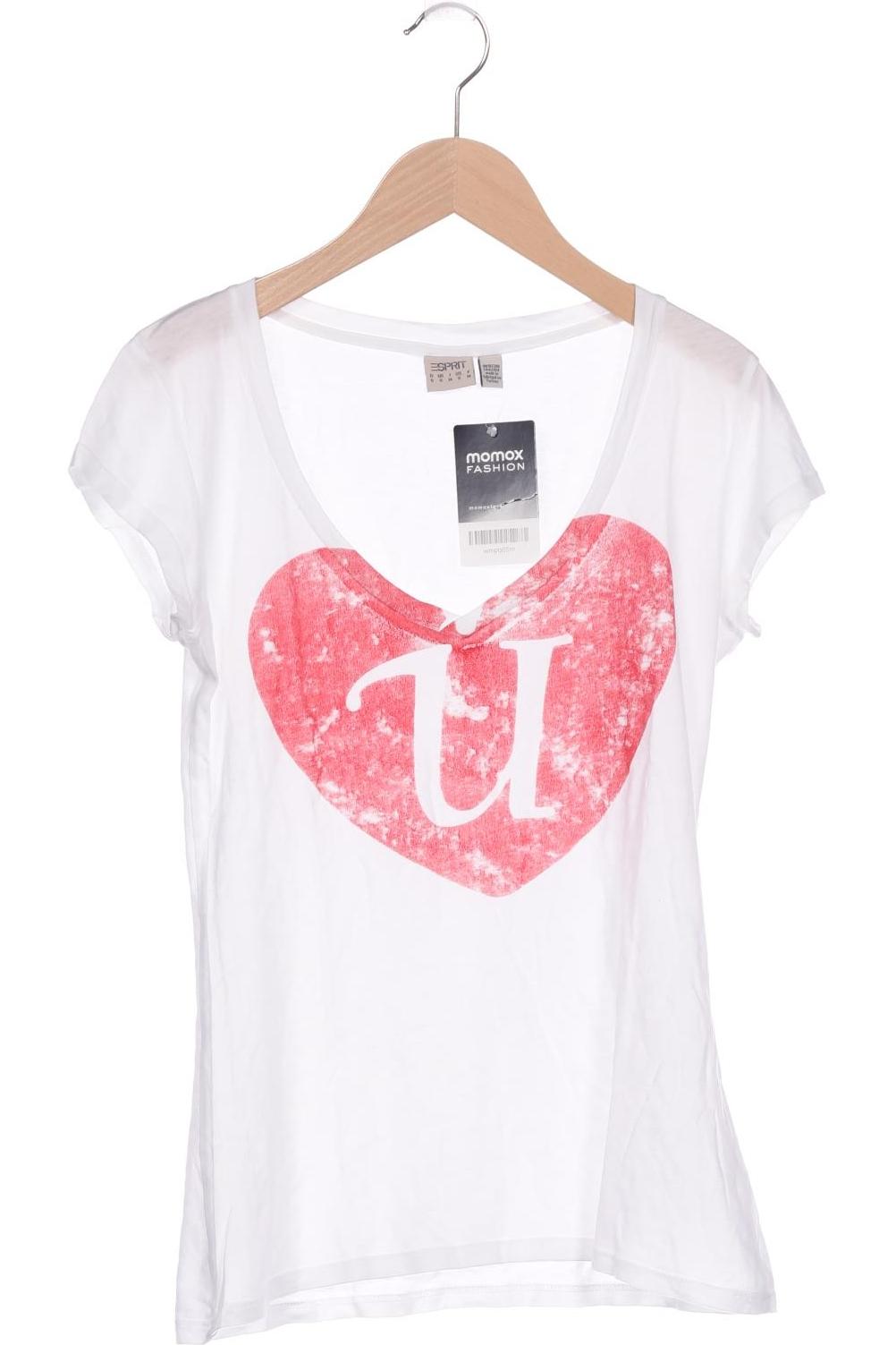 

Esprit Damen T-Shirt, weiß, Gr. 36