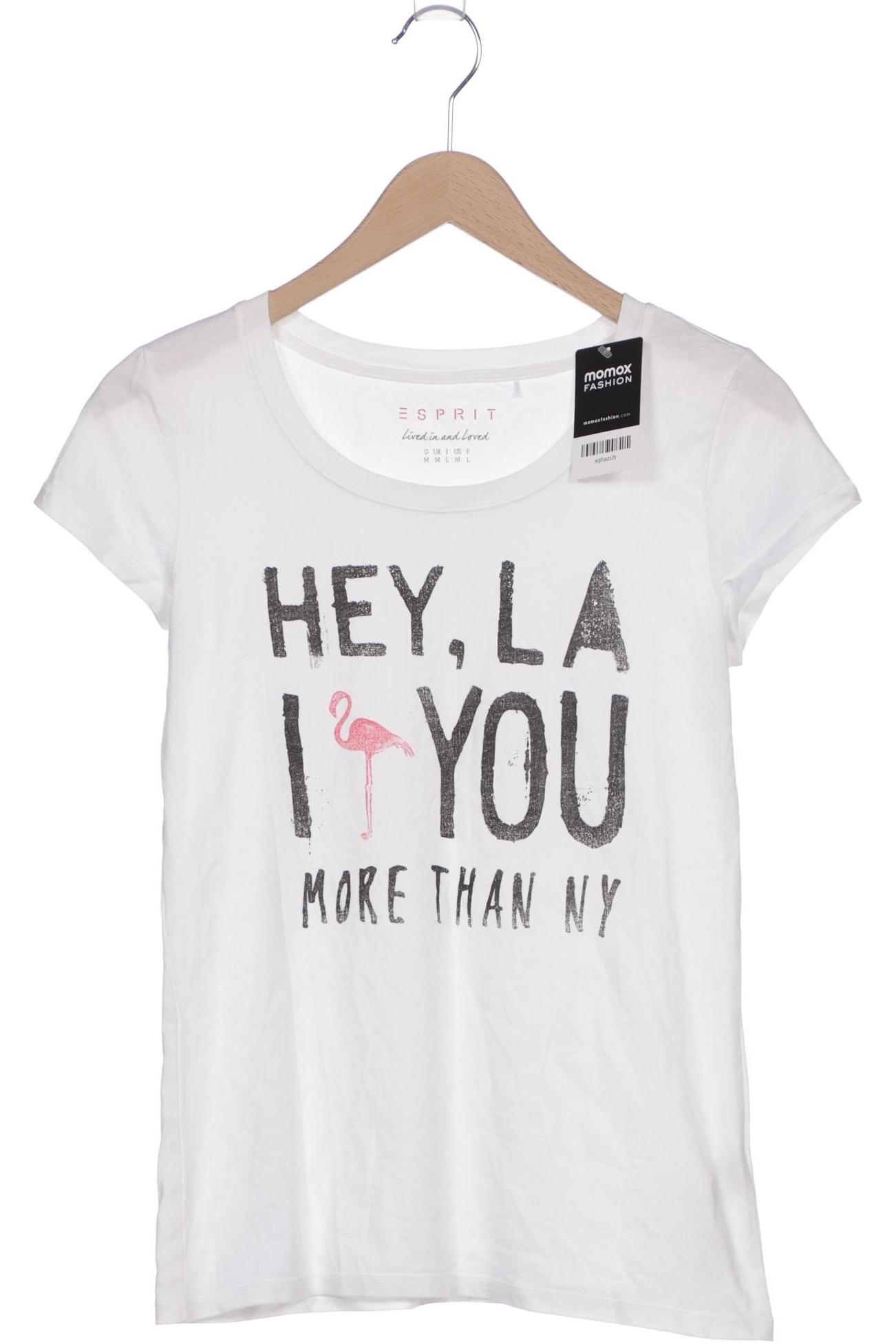 

Esprit Damen T-Shirt, weiß, Gr. 38