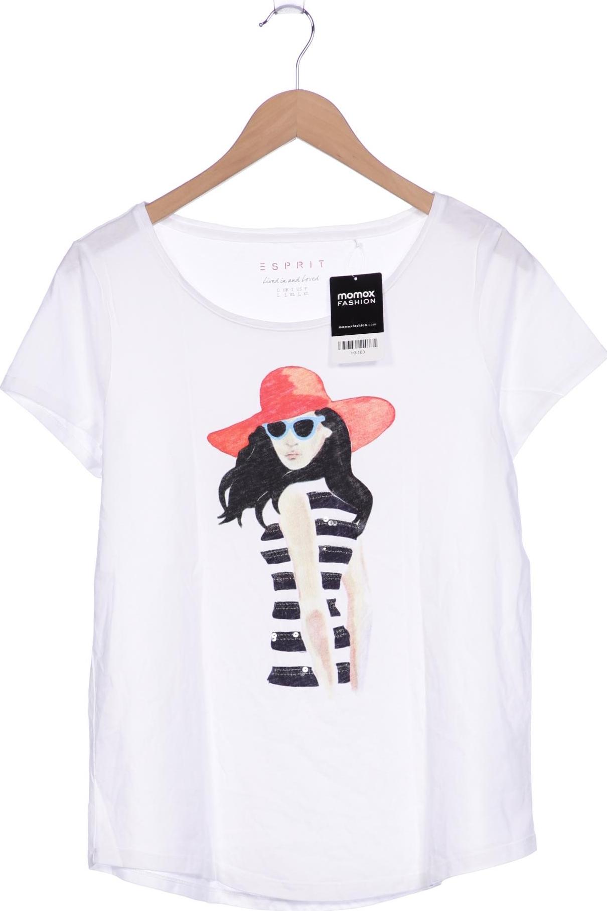 

Esprit Damen T-Shirt, weiß, Gr. 42