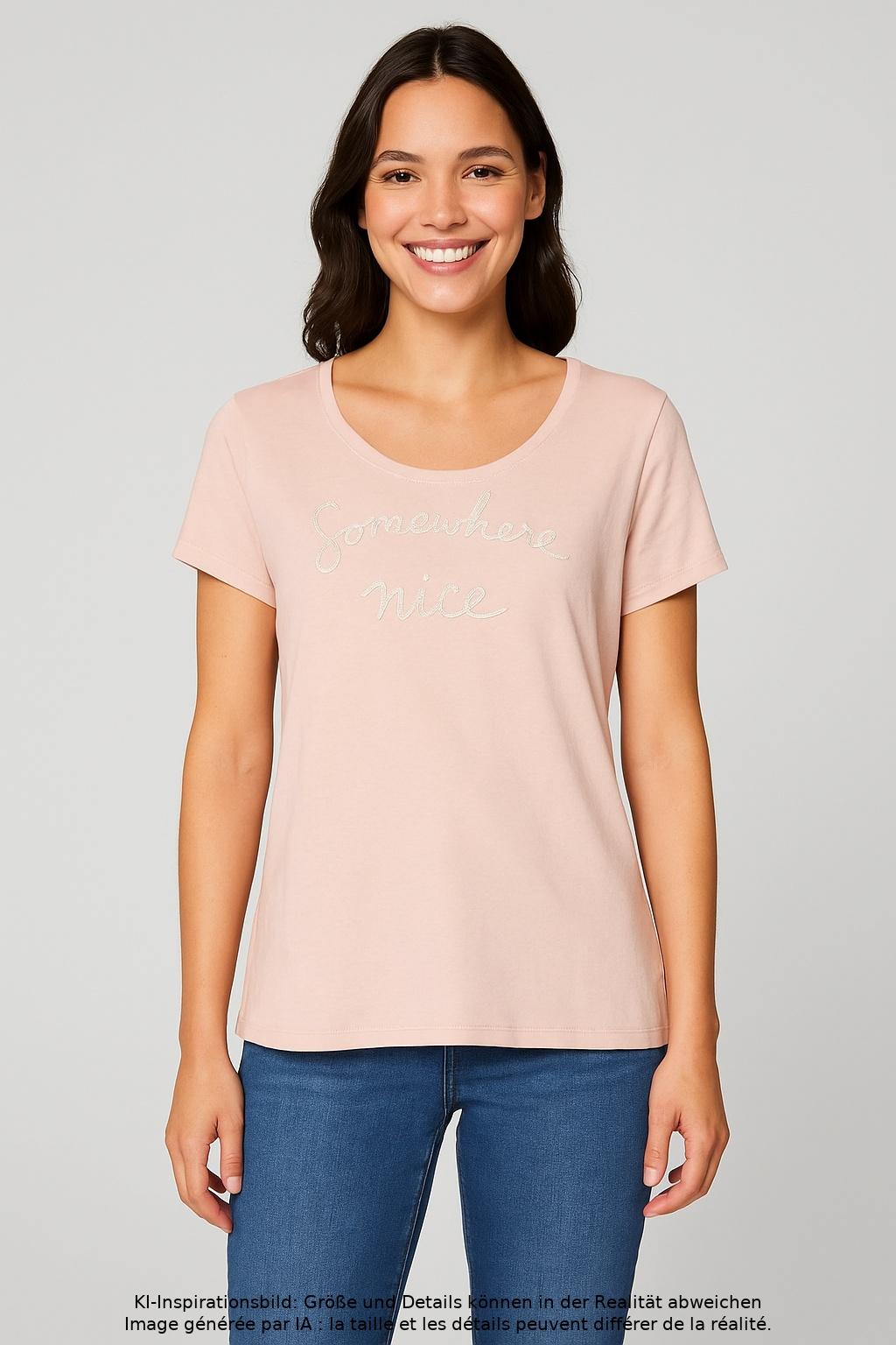 

Esprit Damen T-Shirt, pink, Gr. 42