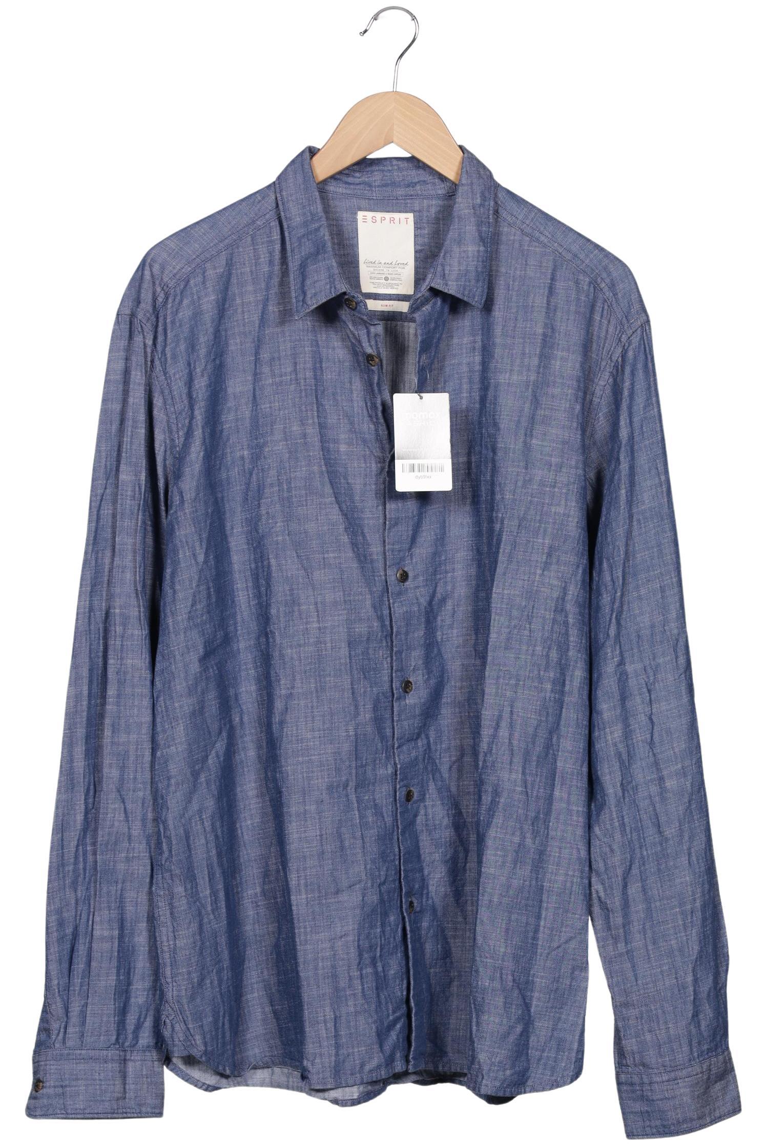 

Esprit Herren Hemd, blau, Gr. 56