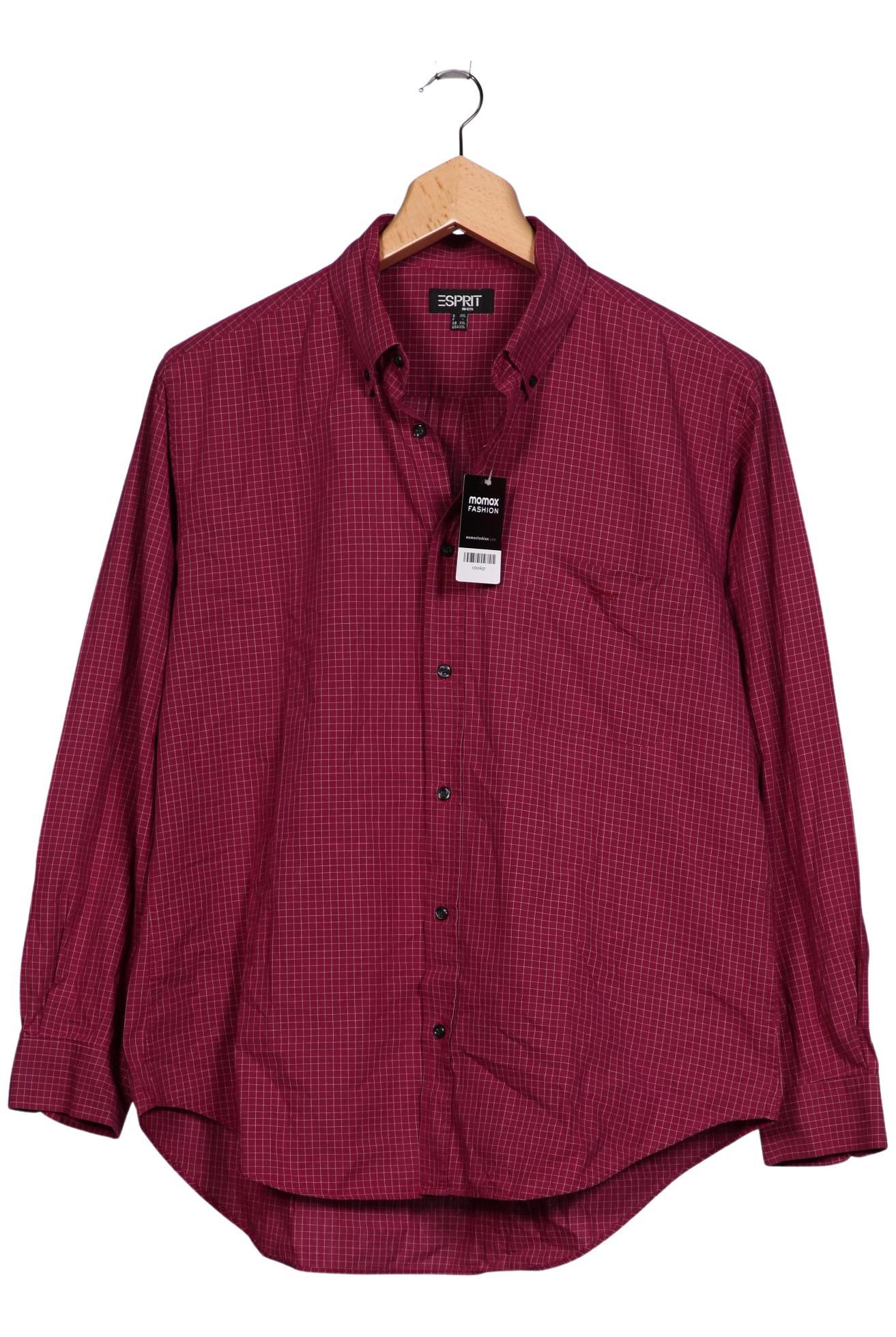 

Esprit Herren Hemd, bordeaux, Gr. 56