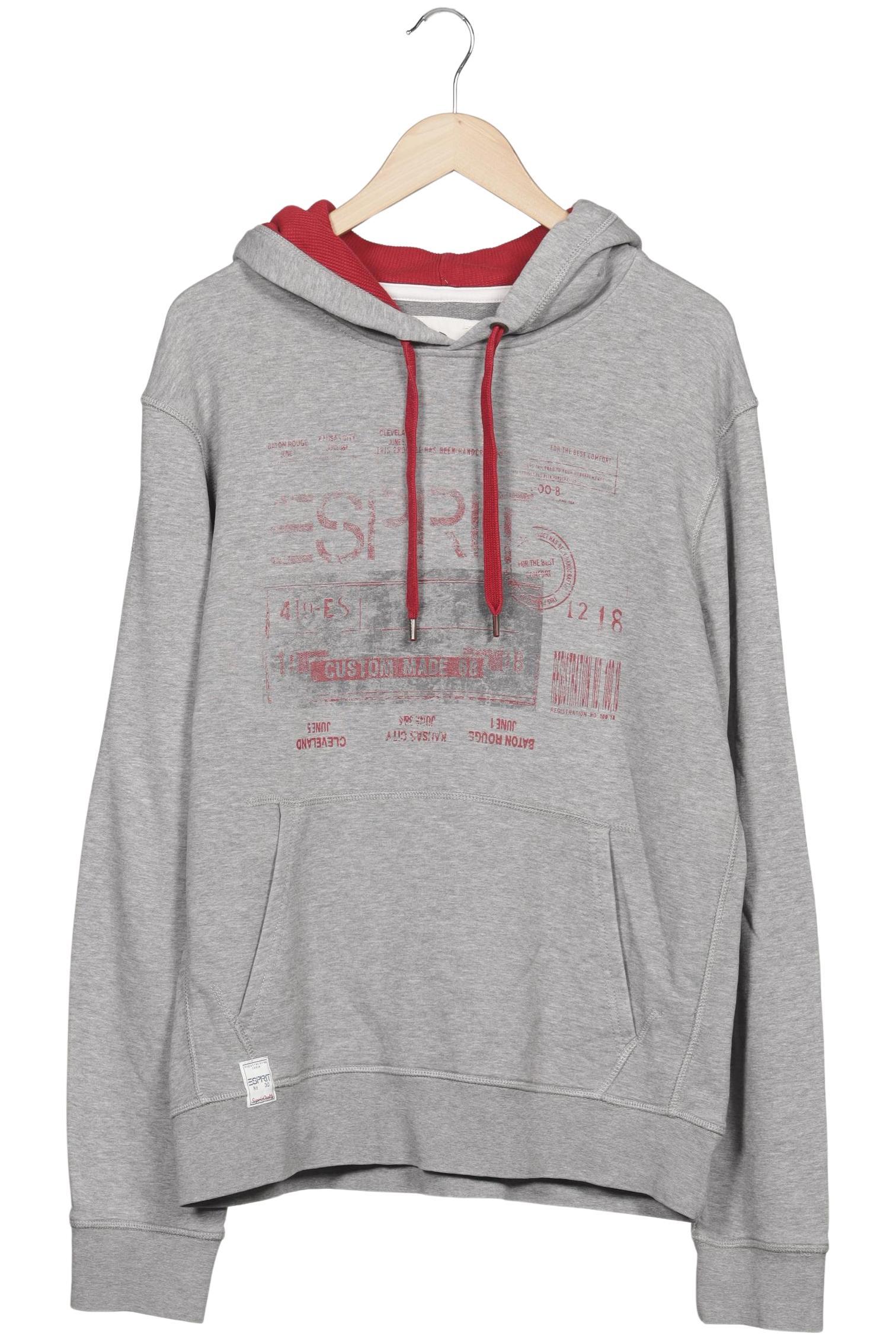 

Esprit Herren Kapuzenpullover, grau, Gr. 54