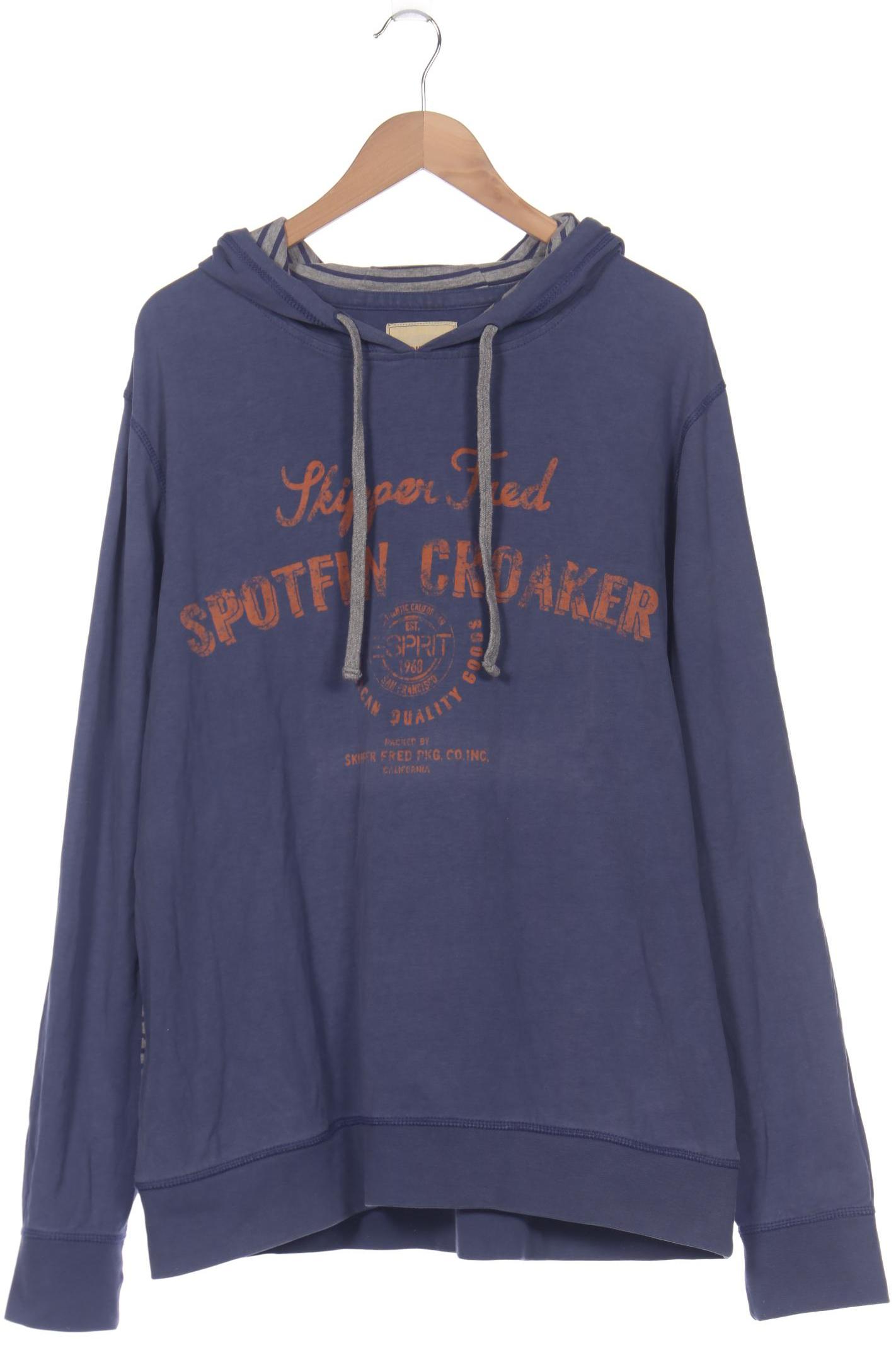 

Esprit Herren Kapuzenpullover, blau, Gr. 56