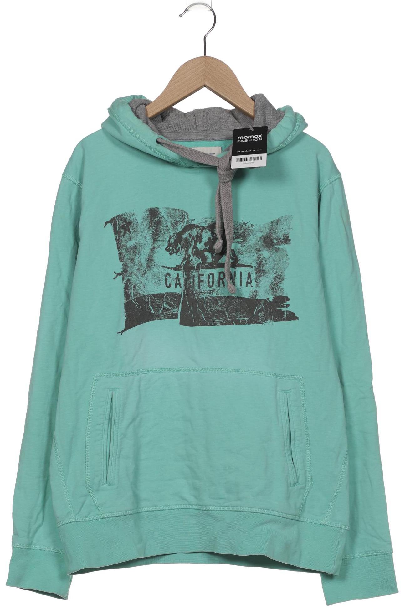 

Esprit Herren Kapuzenpullover, türkis, Gr. 48