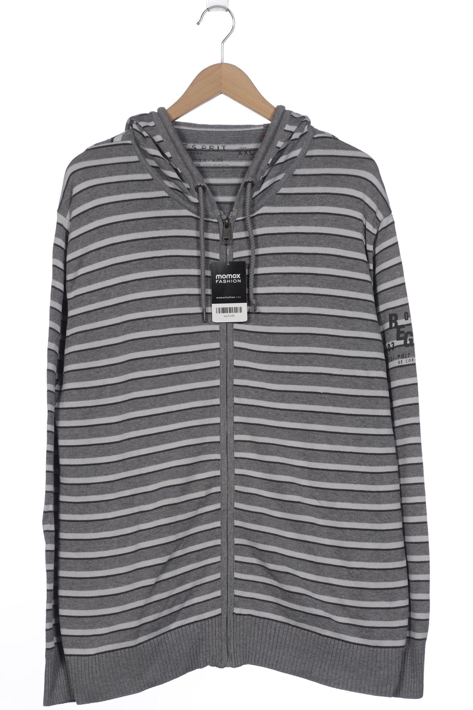 

Esprit Herren Kapuzenpullover, grau, Gr. 56