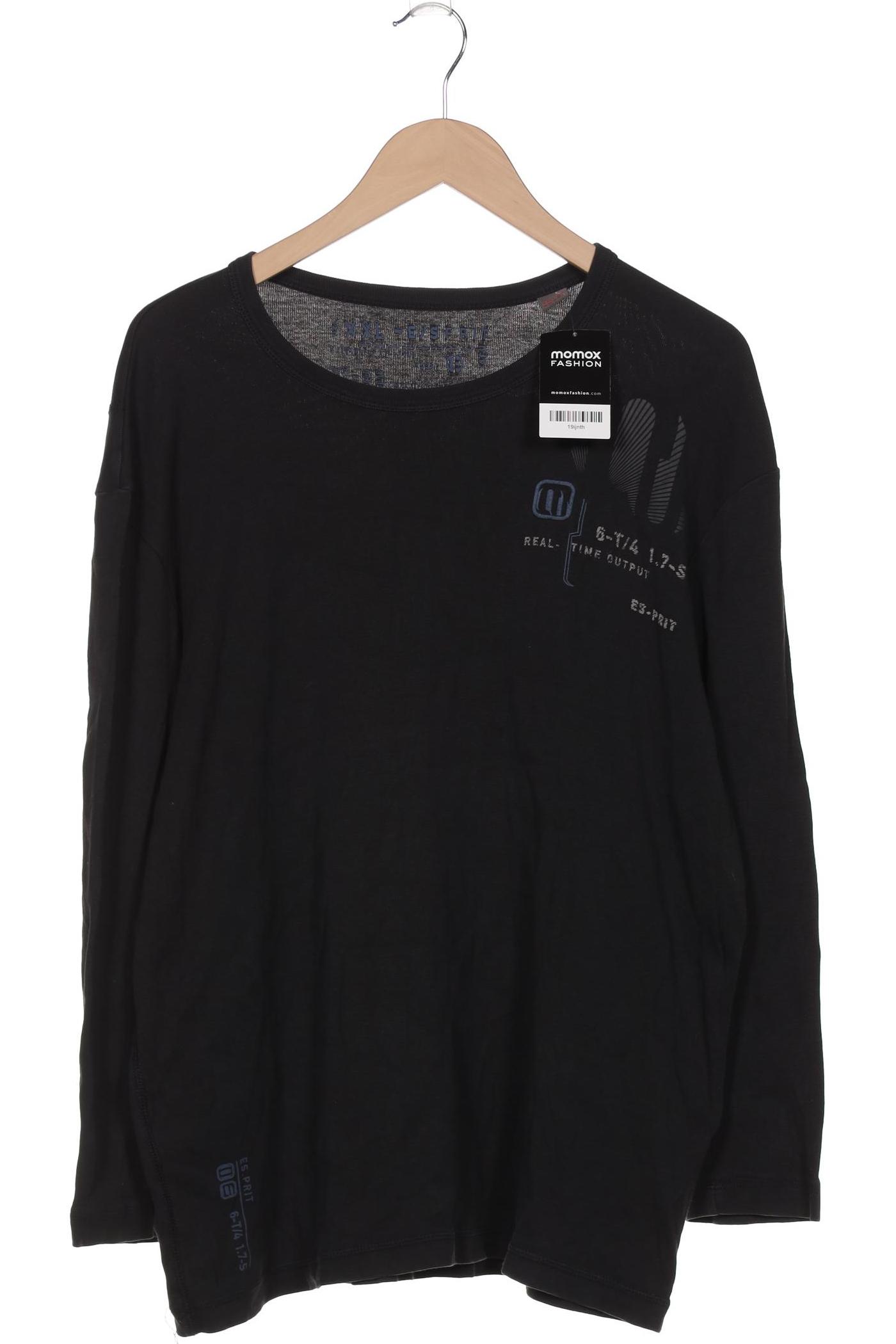 

Esprit Herren Langarmshirt, schwarz, Gr. 56