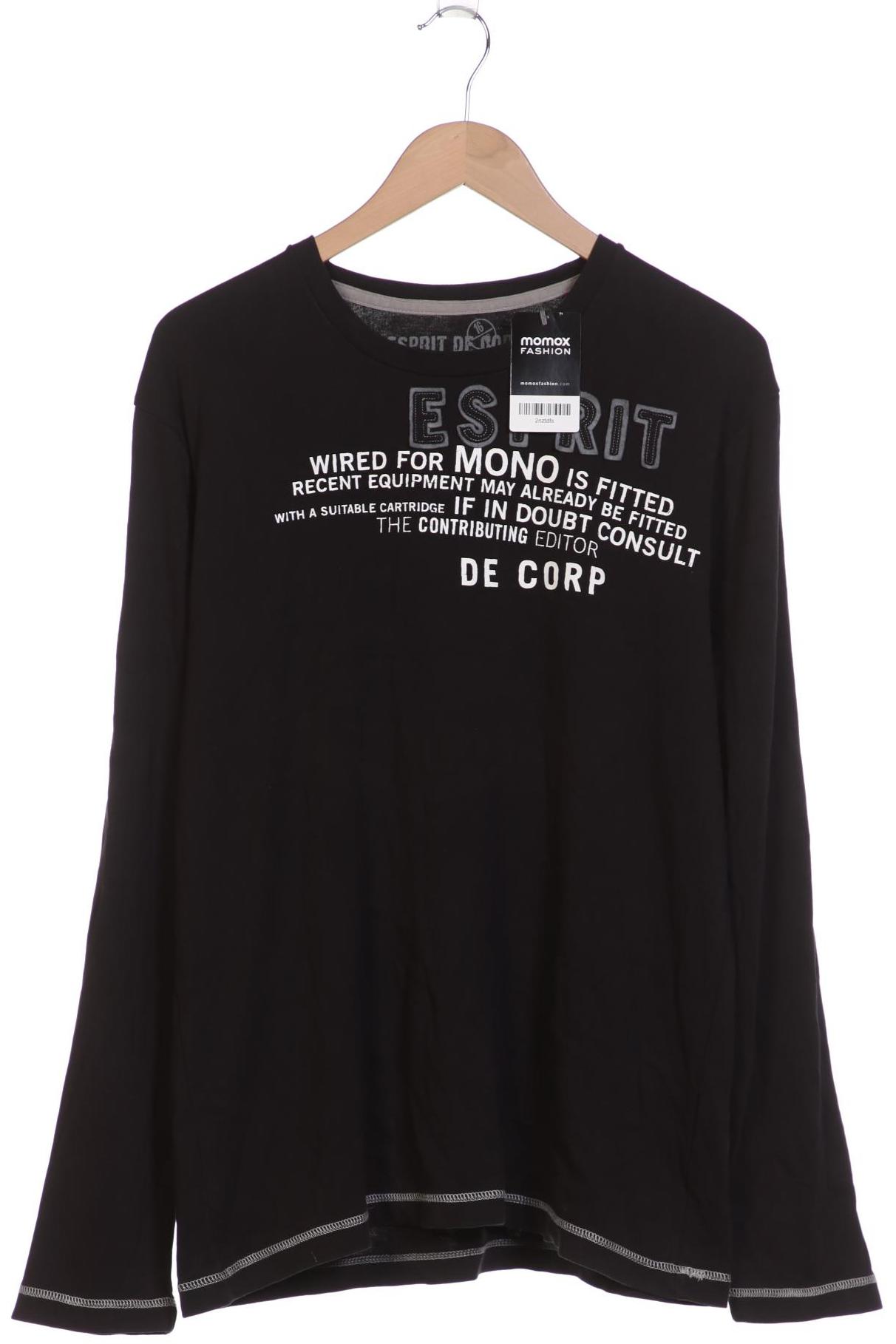 

Esprit Herren Langarmshirt, schwarz, Gr. 56