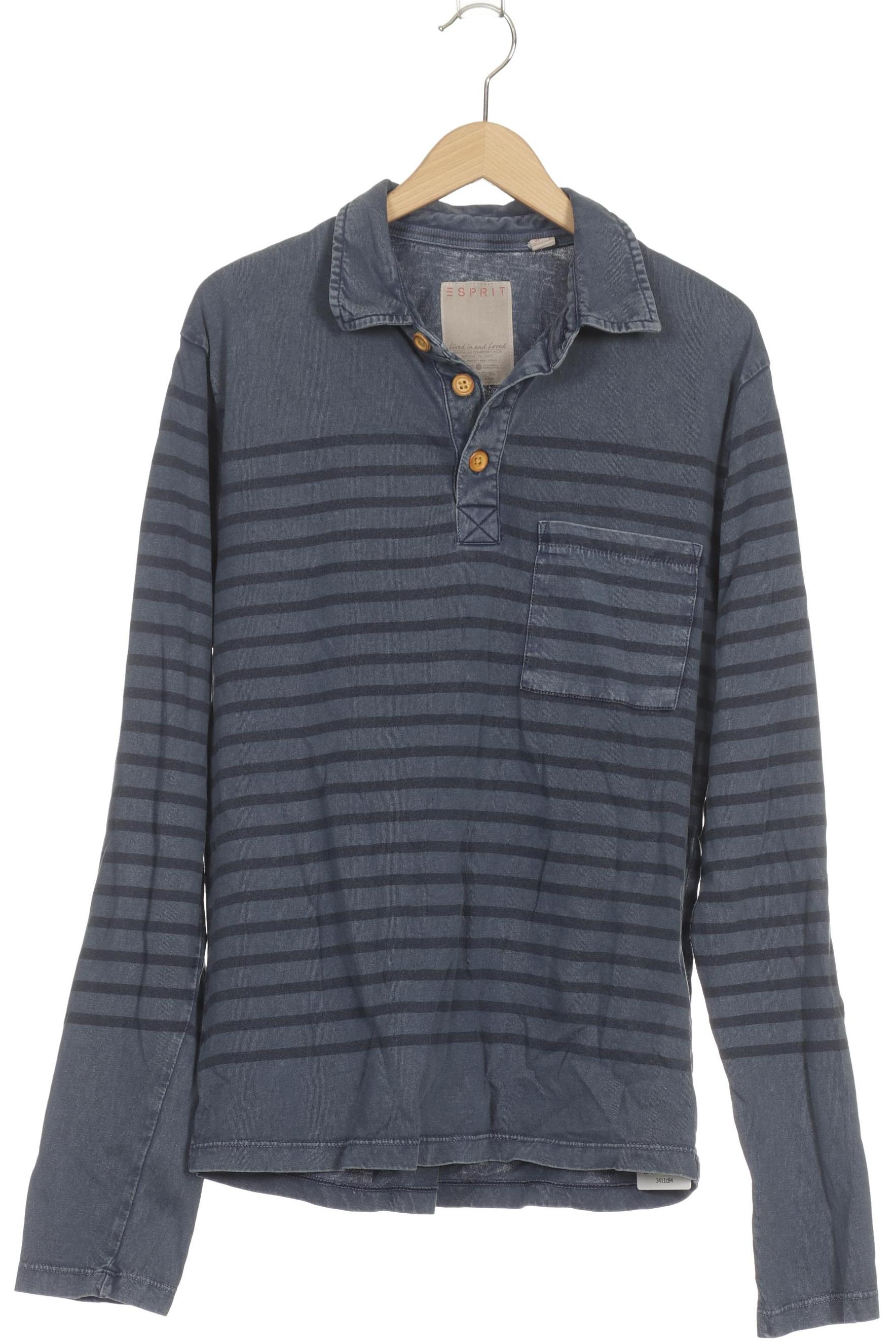

Esprit Herren Langarmshirt, blau, Gr.