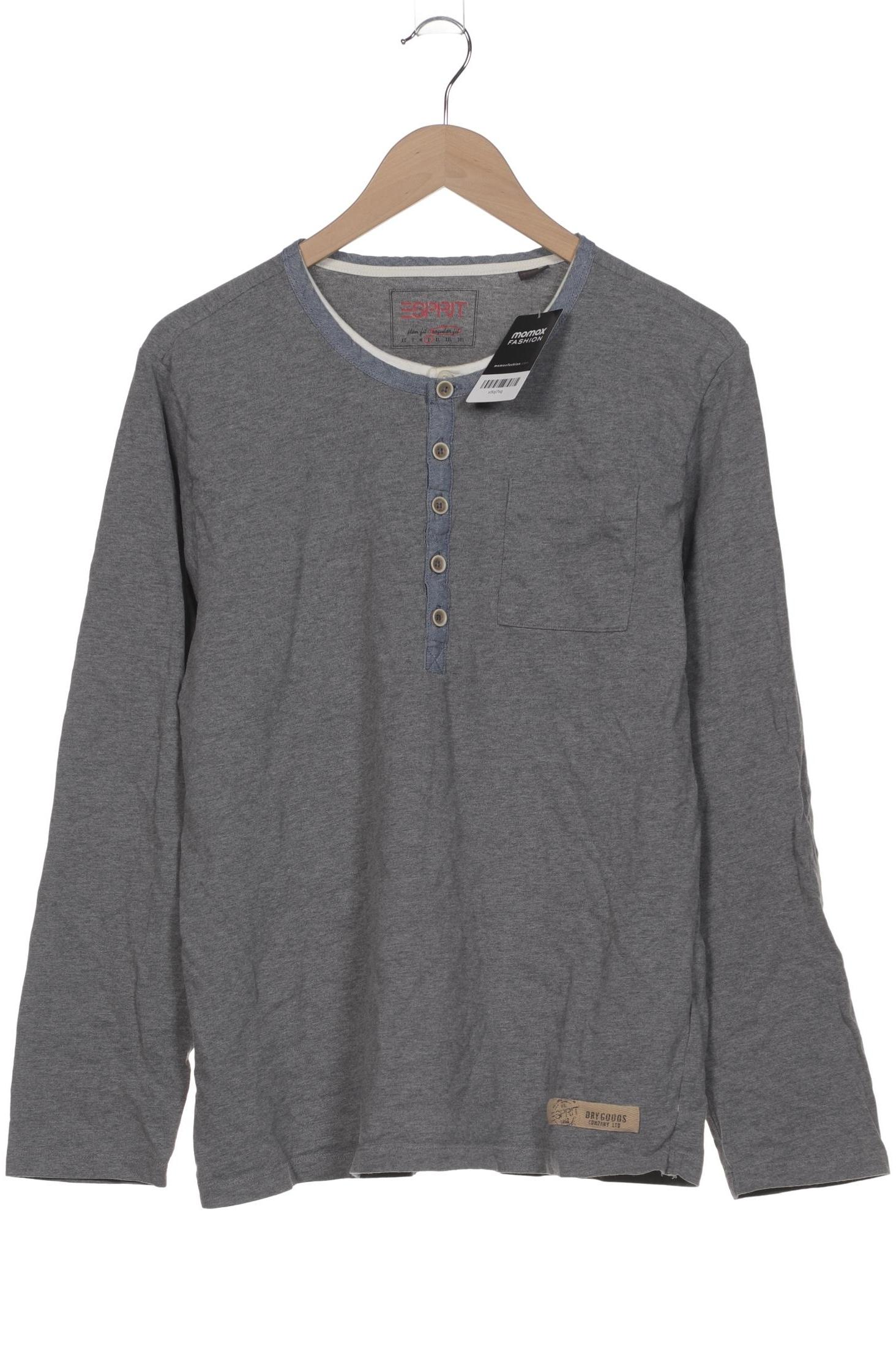 

Esprit Herren Langarmshirt, grau, Gr. 52