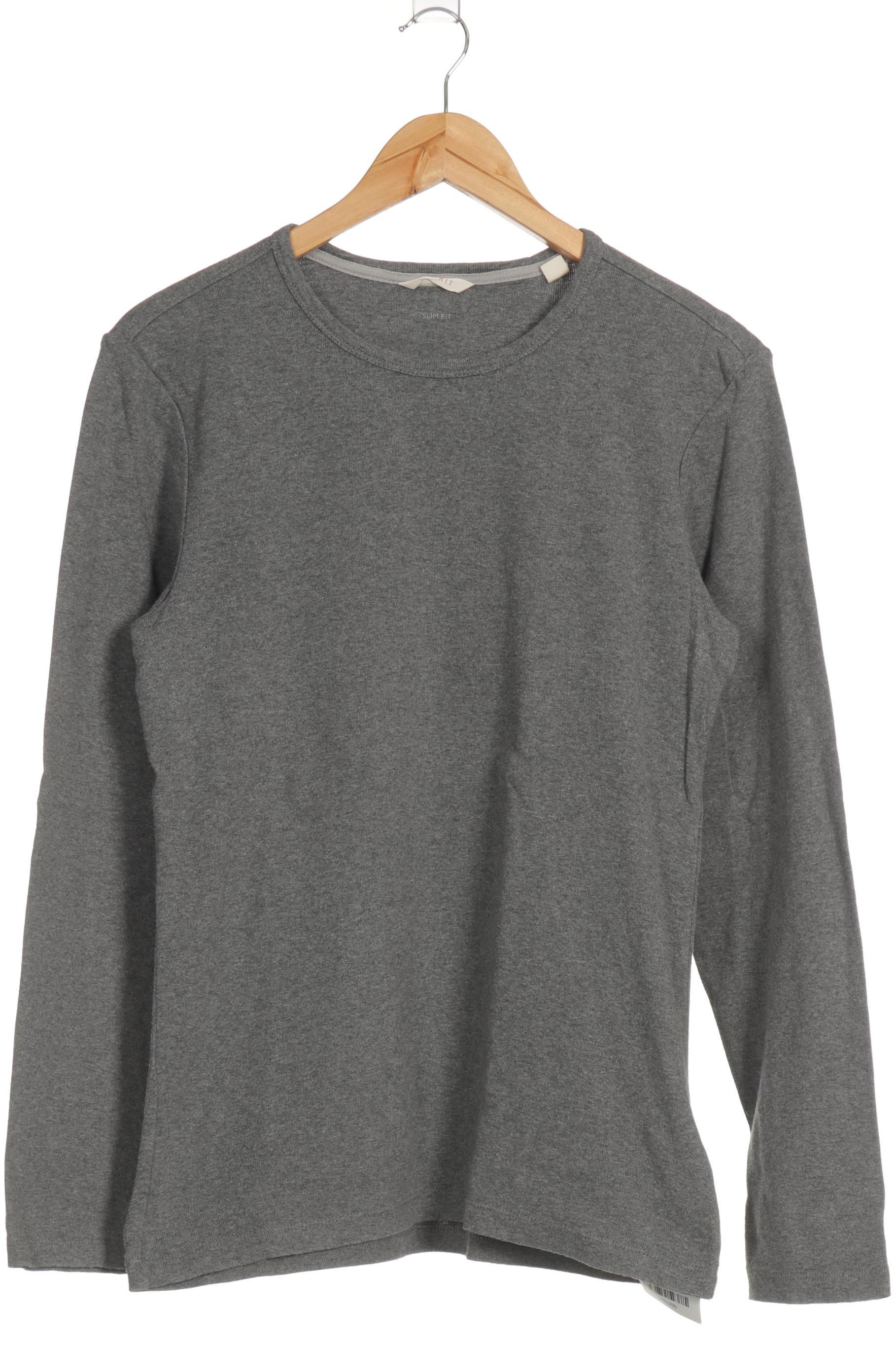 

Esprit Herren Langarmshirt, grau, Gr. 48