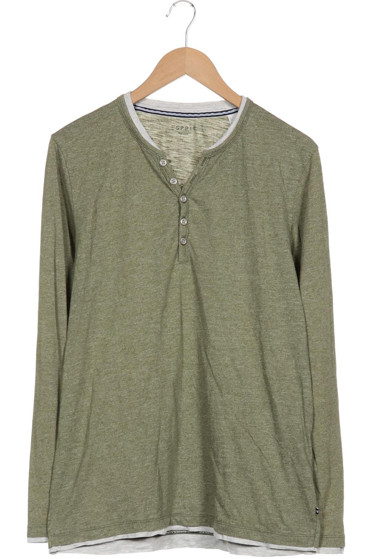 

Esprit Herren Langarmshirt, grün, Gr. 64
