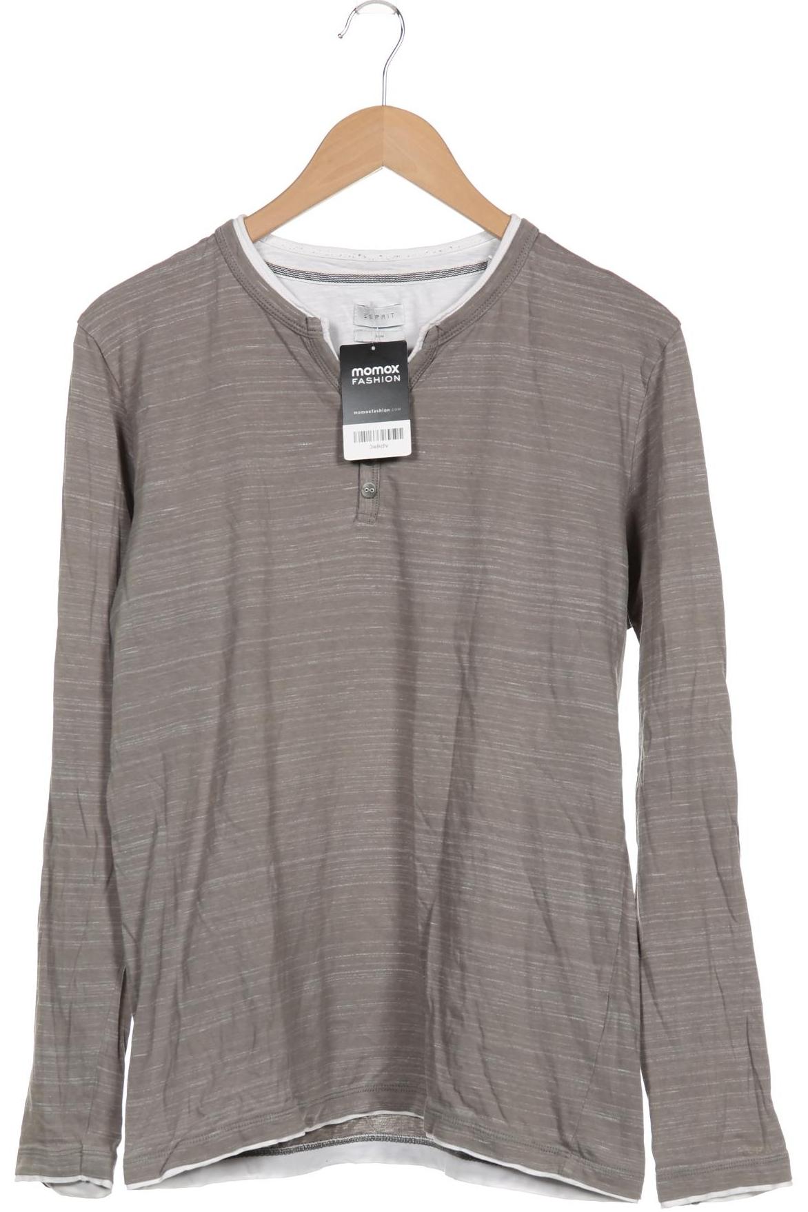 

Esprit Herren Langarmshirt, grau, Gr. 52