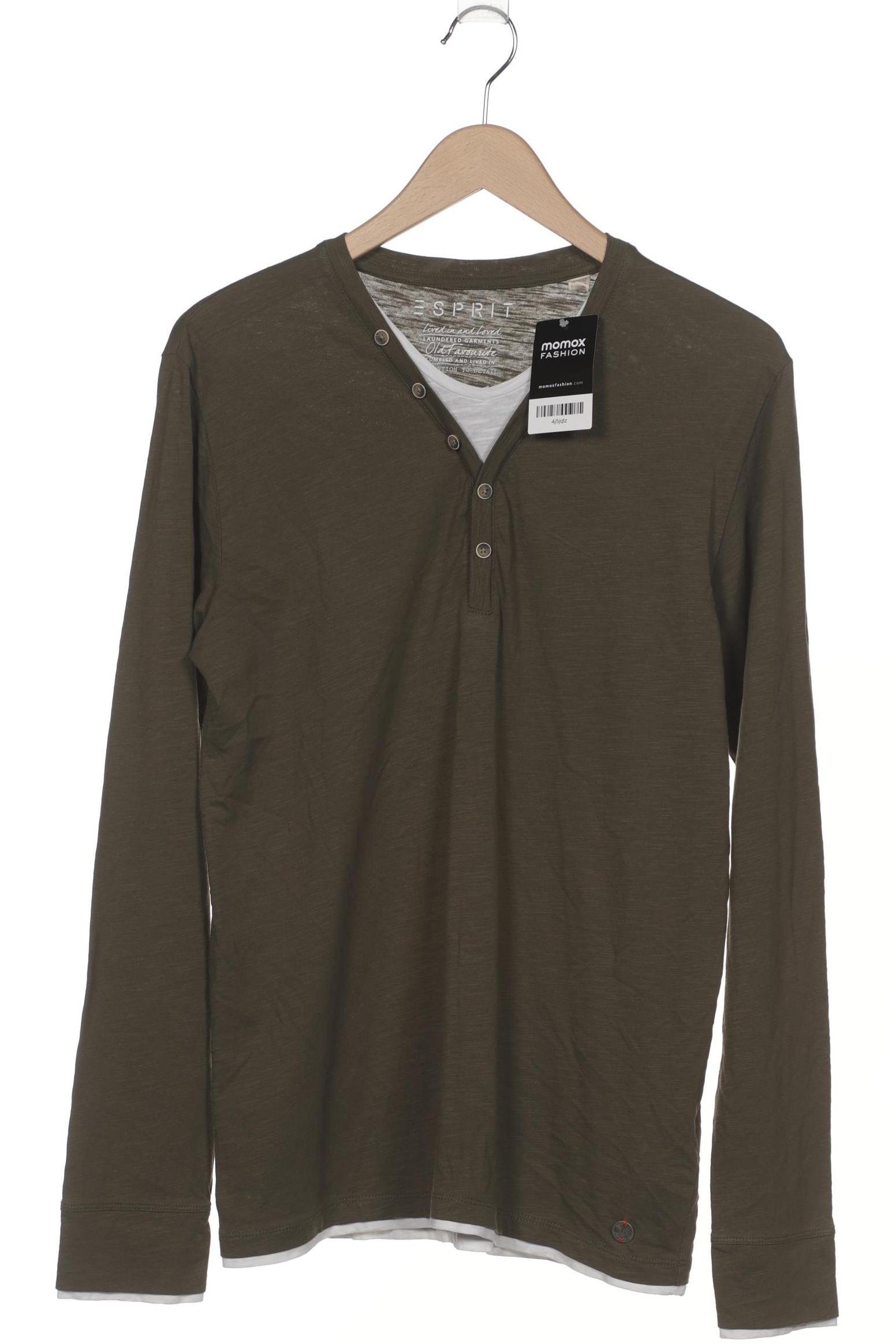 

Esprit Herren Langarmshirt, grün, Gr. 52