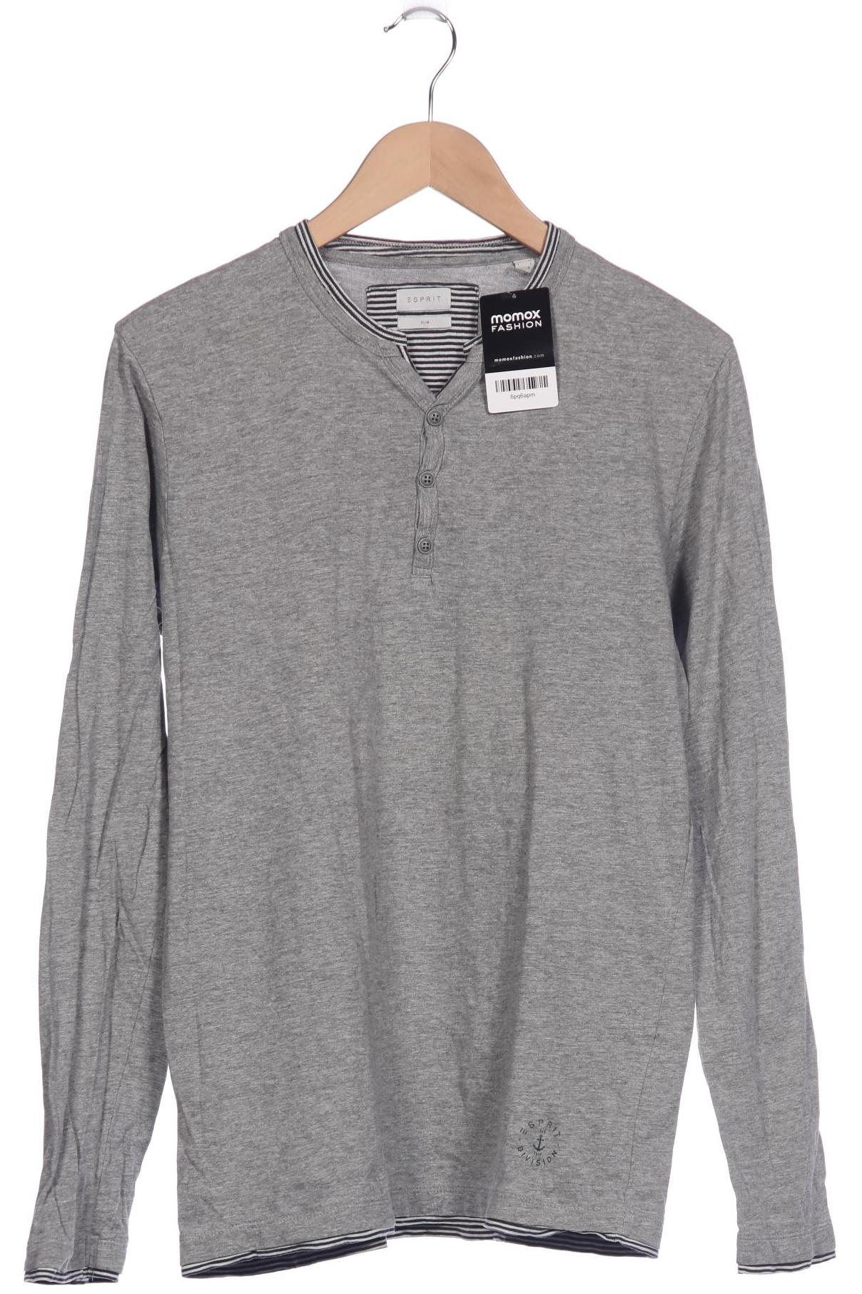 

Esprit Herren Langarmshirt, grau, Gr. 52