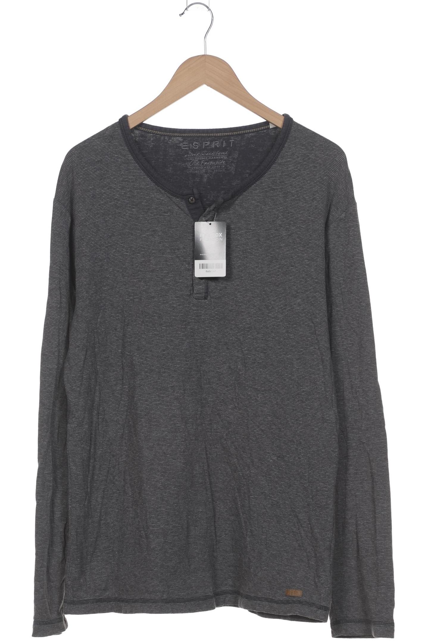 

Esprit Herren Langarmshirt, grau, Gr. 54