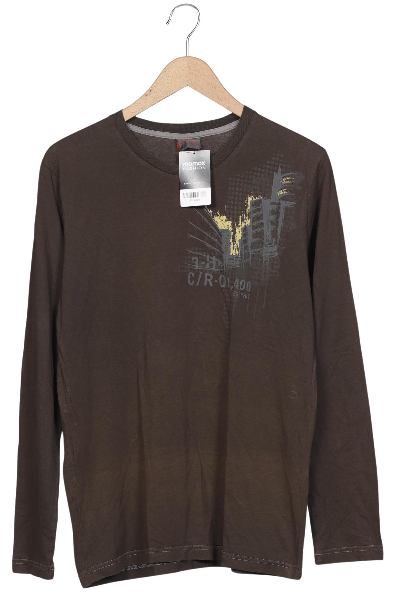 

Esprit Herren Langarmshirt, braun, Gr. 52