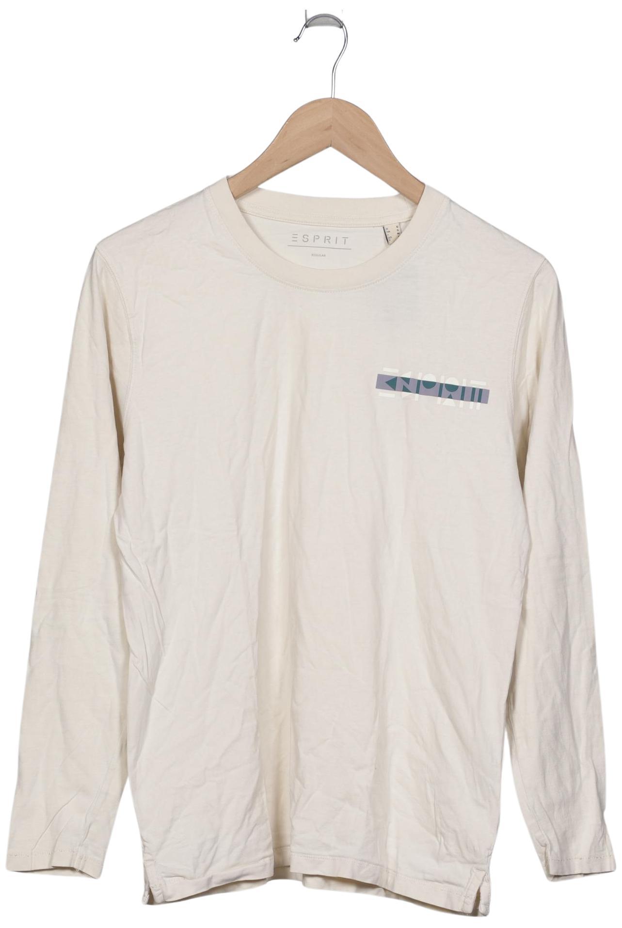 Thumbnail - Esprit Herren Langarmshirt, cremeweiß, Gr. 46