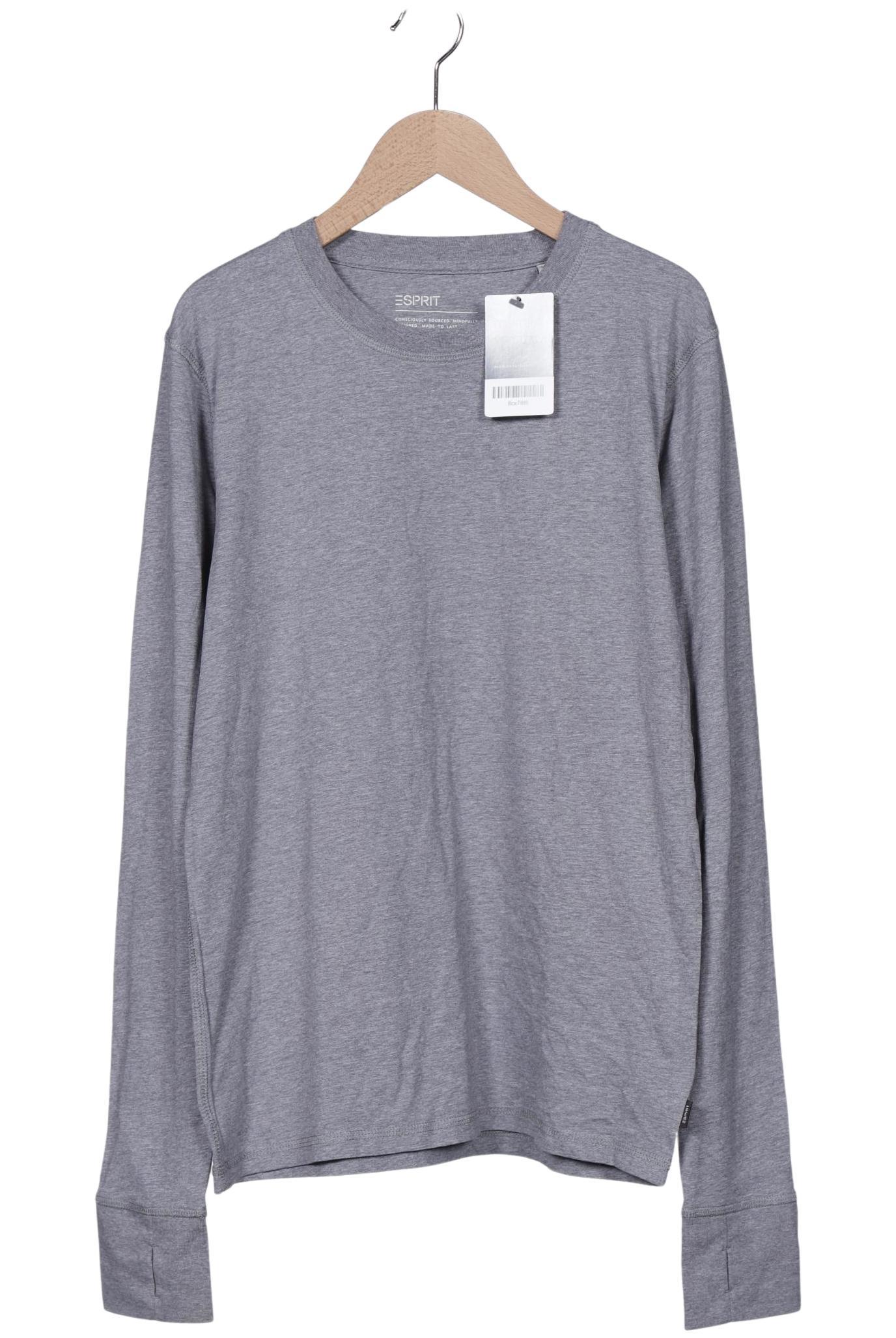 

Esprit Herren Langarmshirt, grau, Gr. 46