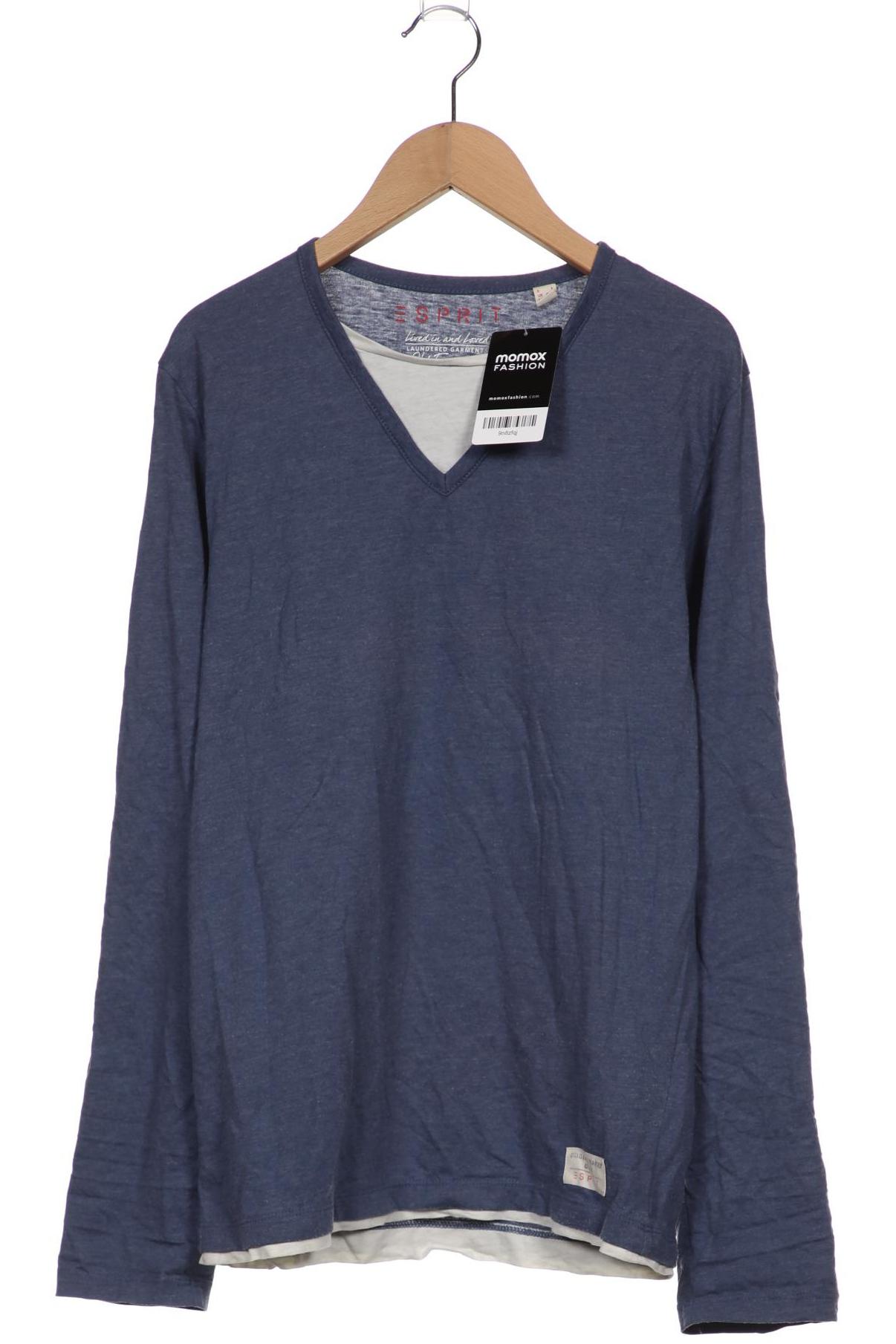 

Esprit Herren Langarmshirt, blau, Gr. 46