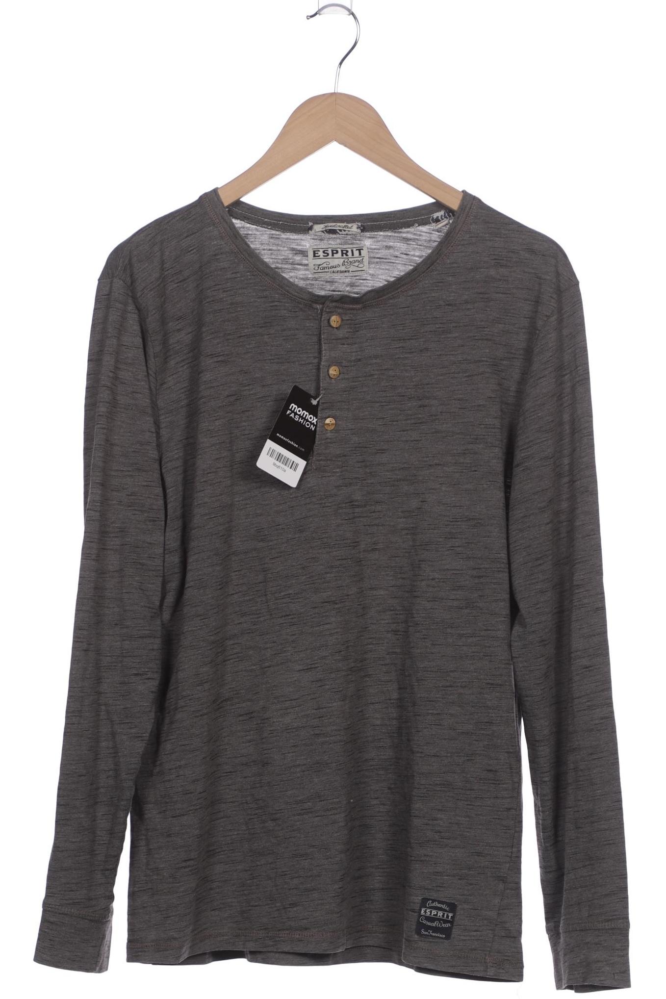 

Esprit Herren Langarmshirt, grau, Gr. 54
