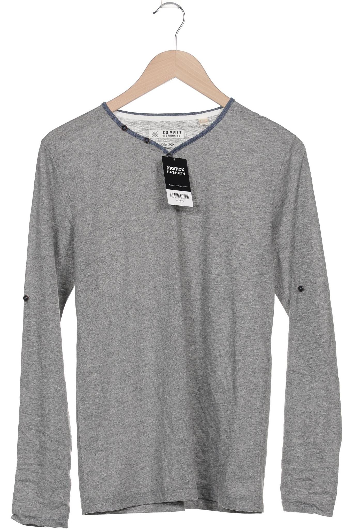 

Esprit Herren Langarmshirt, grau, Gr. 46
