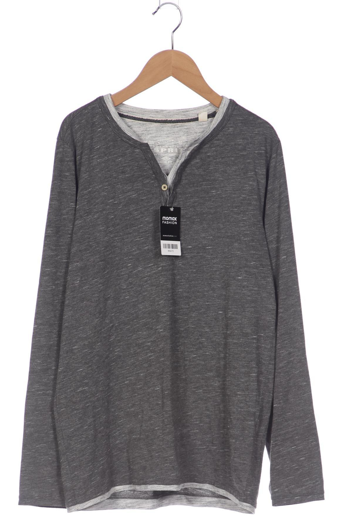 

Esprit Herren Langarmshirt, grau, Gr. 48