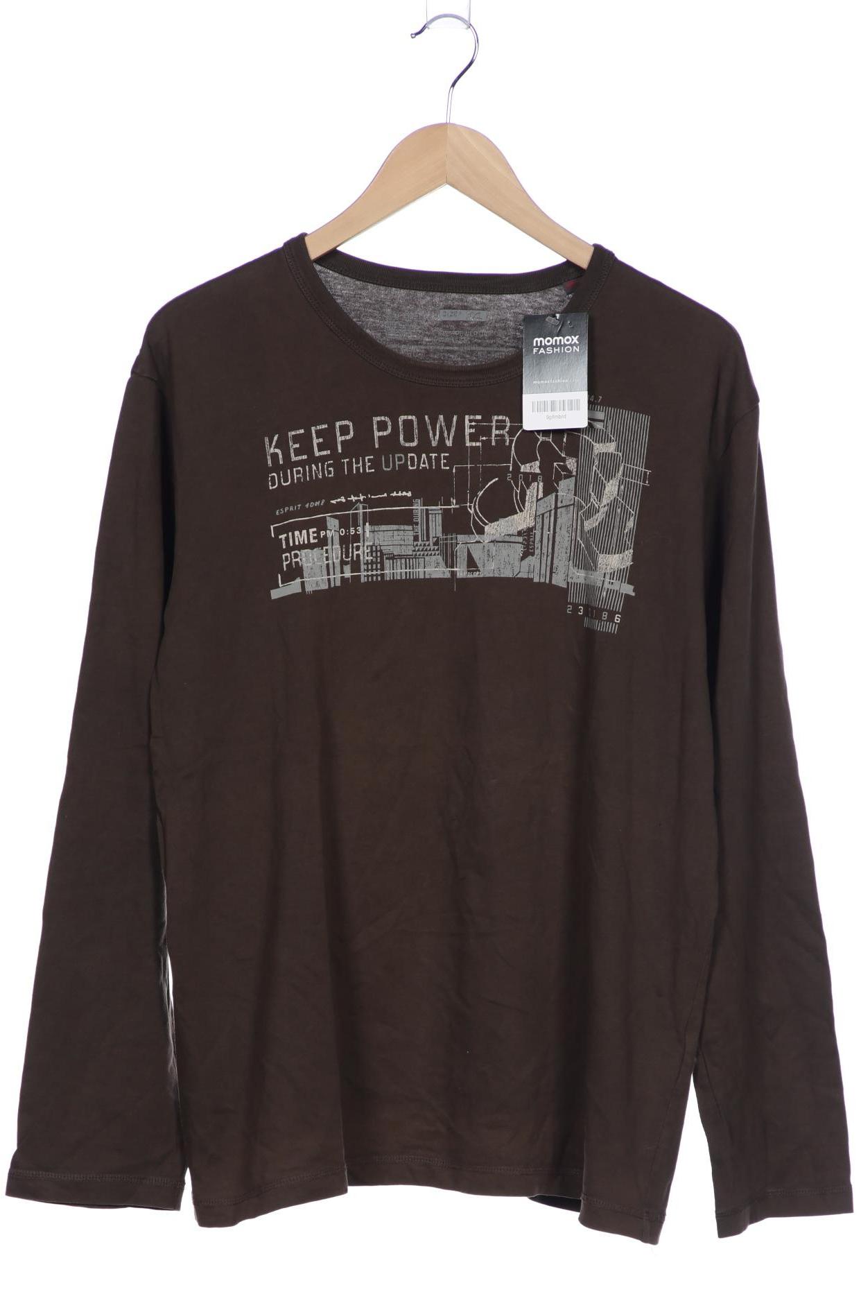 

Esprit Herren Langarmshirt, braun, Gr. 56