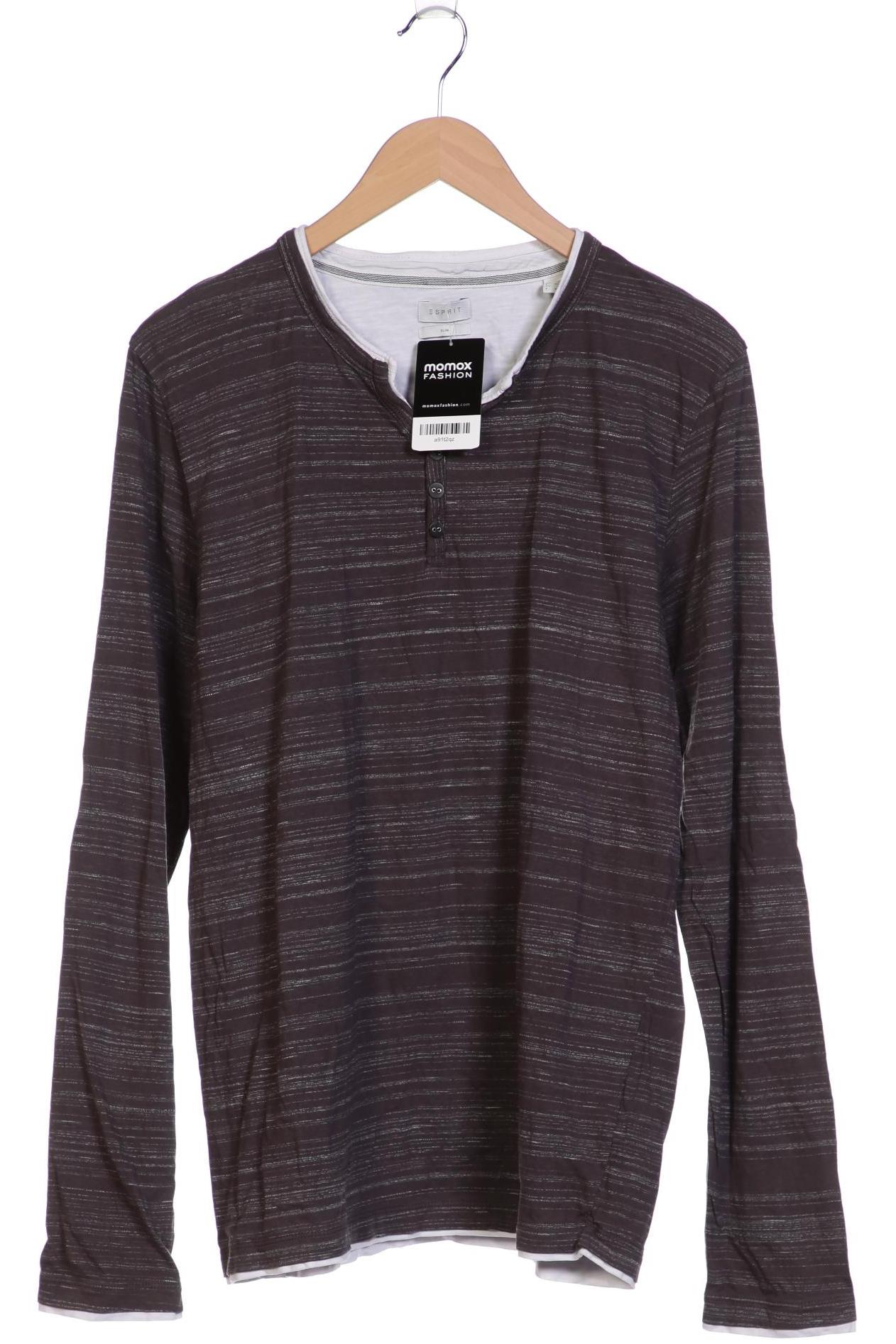 

Esprit Herren Langarmshirt, grau, Gr. 54