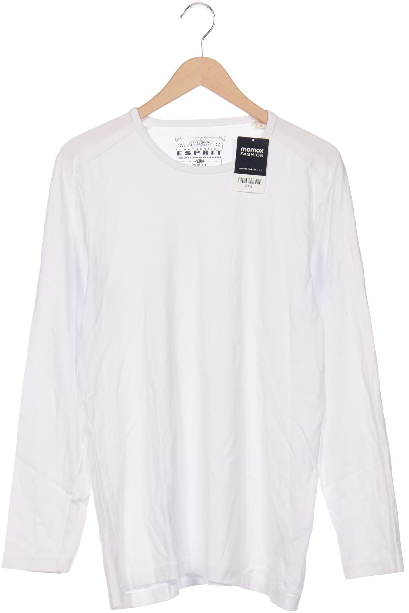 

Esprit Herren Langarmshirt, weiß, Gr. 56