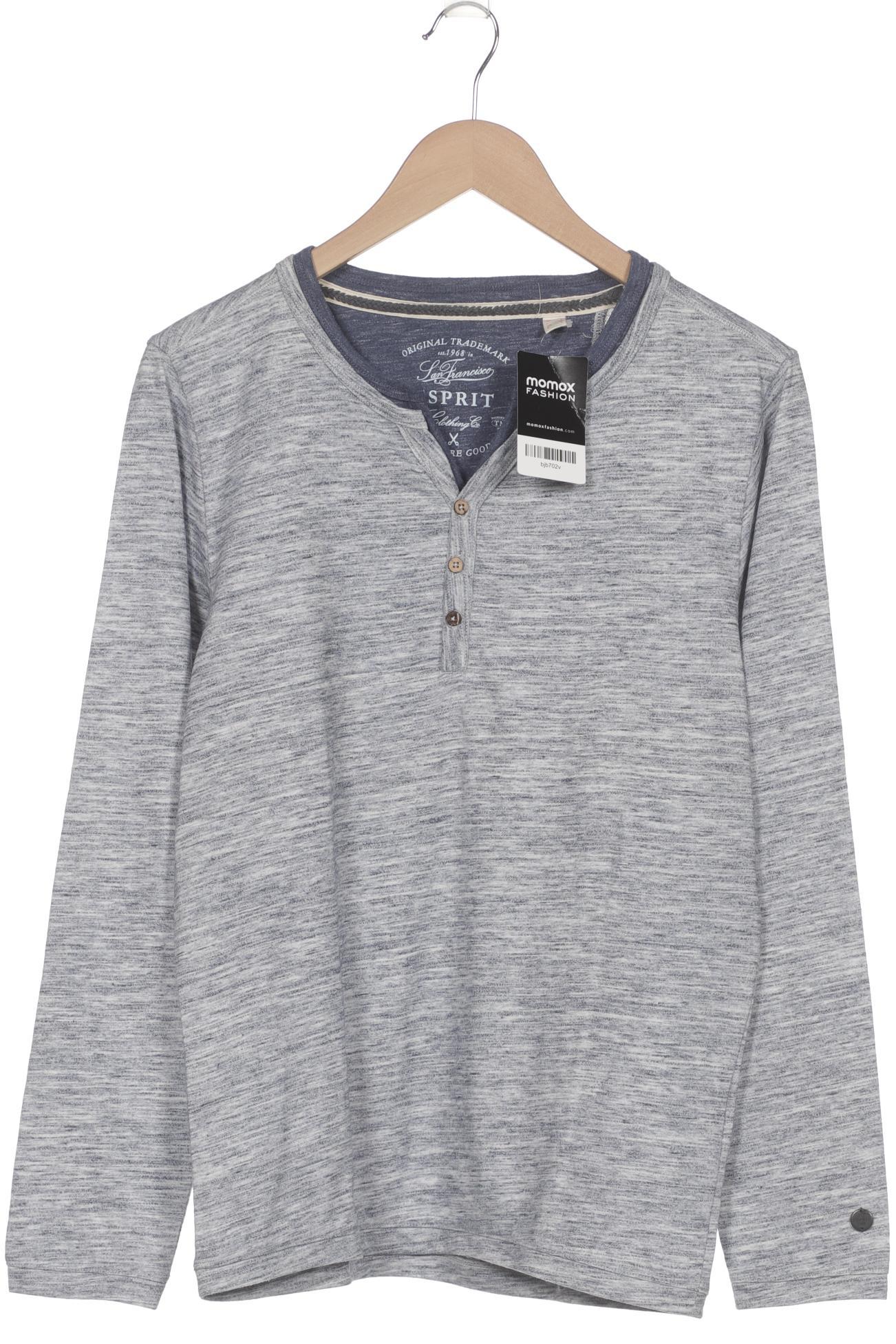 

Esprit Herren Langarmshirt, blau, Gr. 48