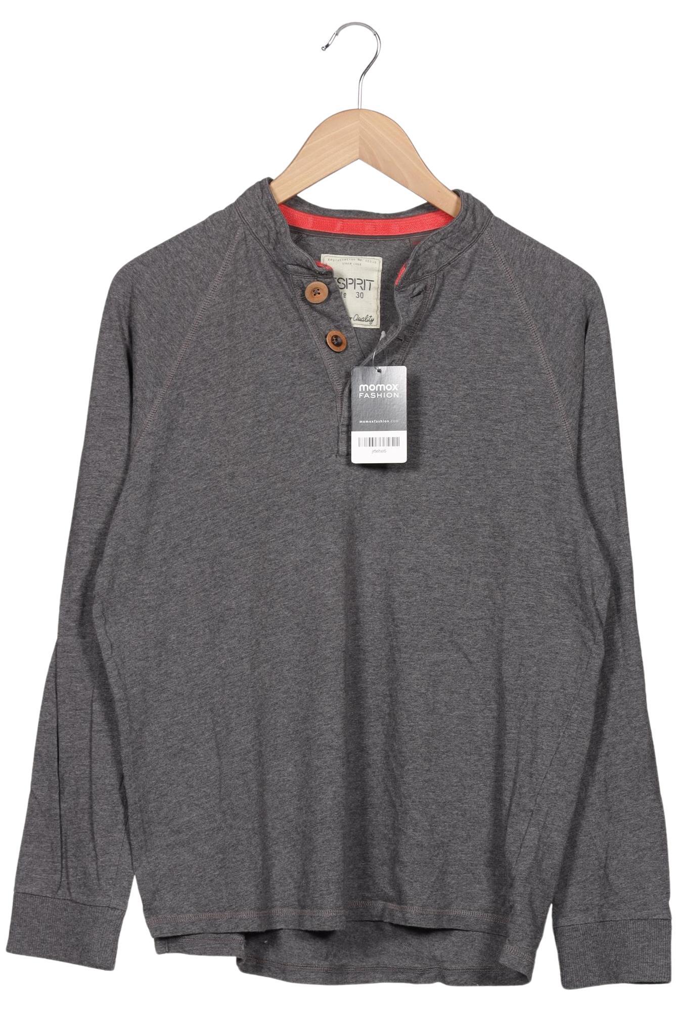 

Esprit Herren Langarmshirt, grau, Gr. 52