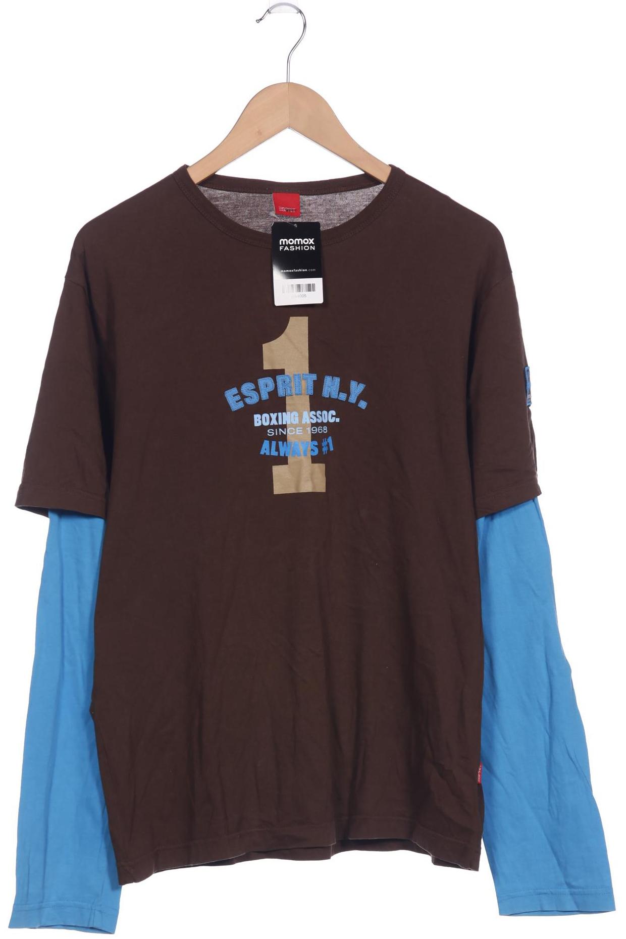 

Esprit Herren Langarmshirt, braun, Gr. 52
