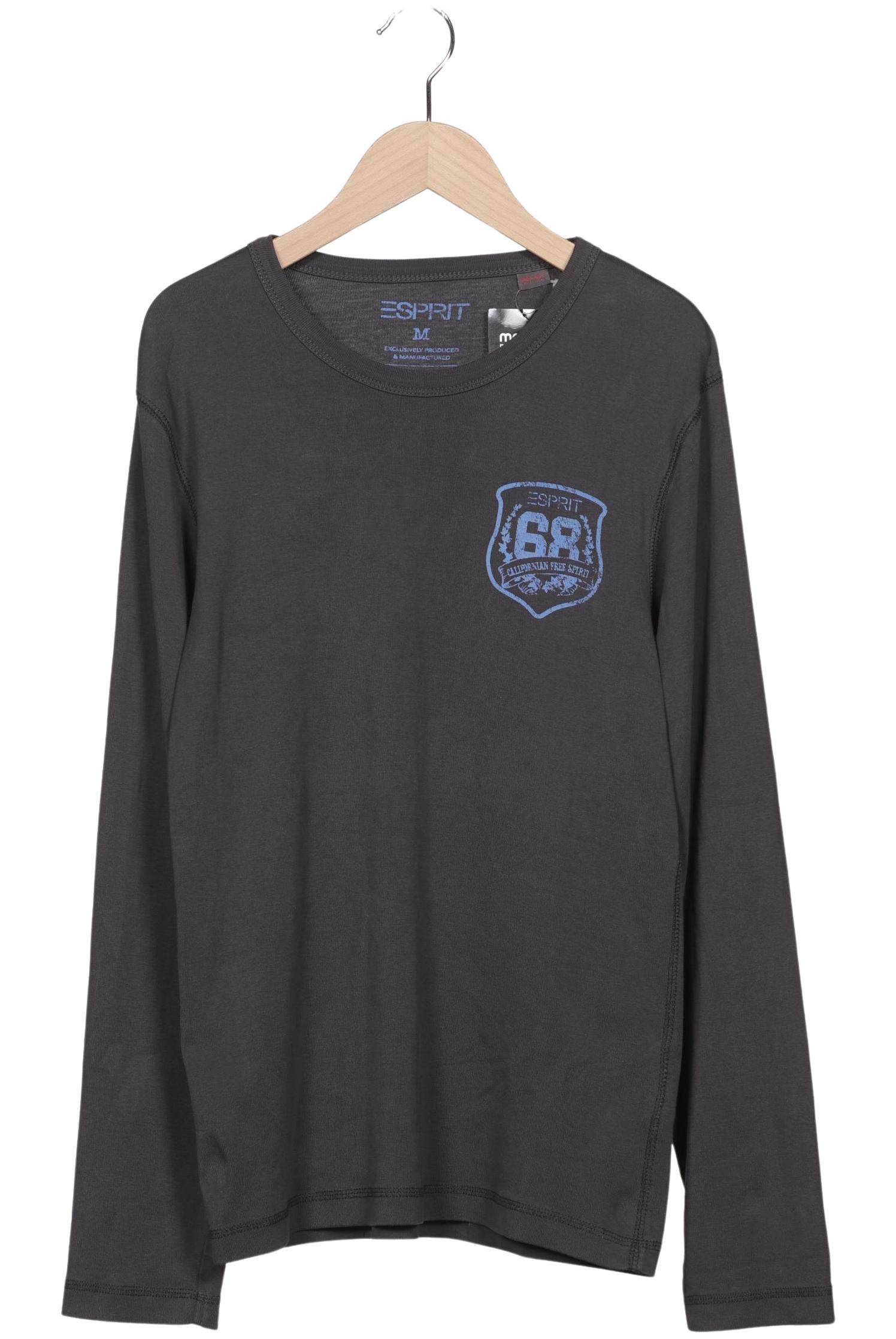 

Esprit Herren Langarmshirt, grau, Gr. 48