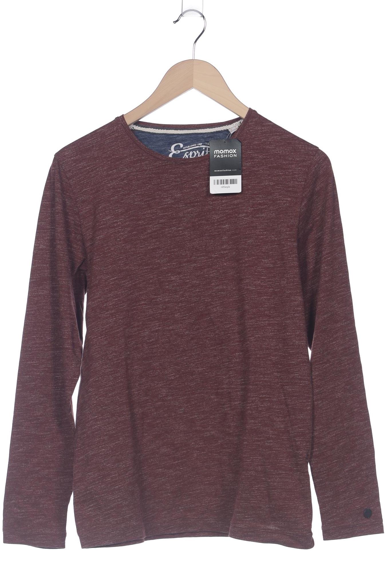 

Esprit Herren Langarmshirt, bordeaux, Gr. 48