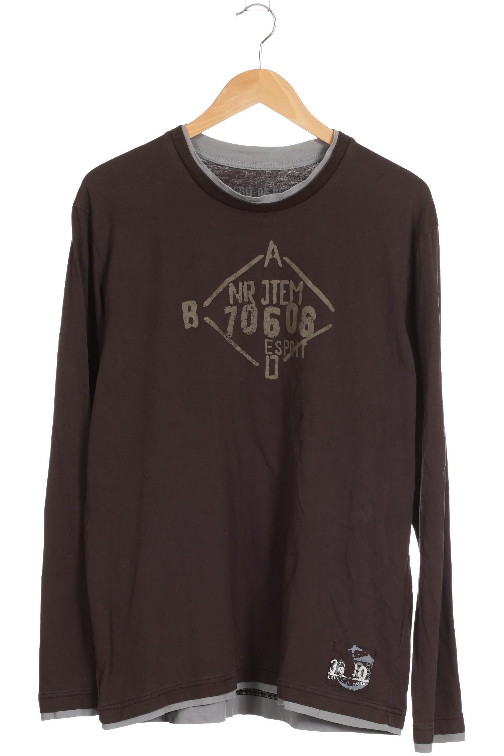 

Esprit Herren Langarmshirt, braun, Gr.