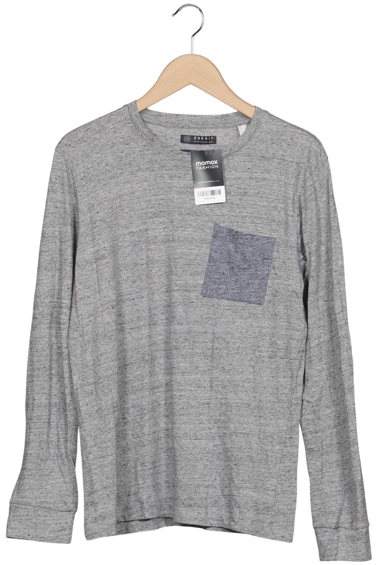 

Esprit Herren Langarmshirt, grau, Gr. 52