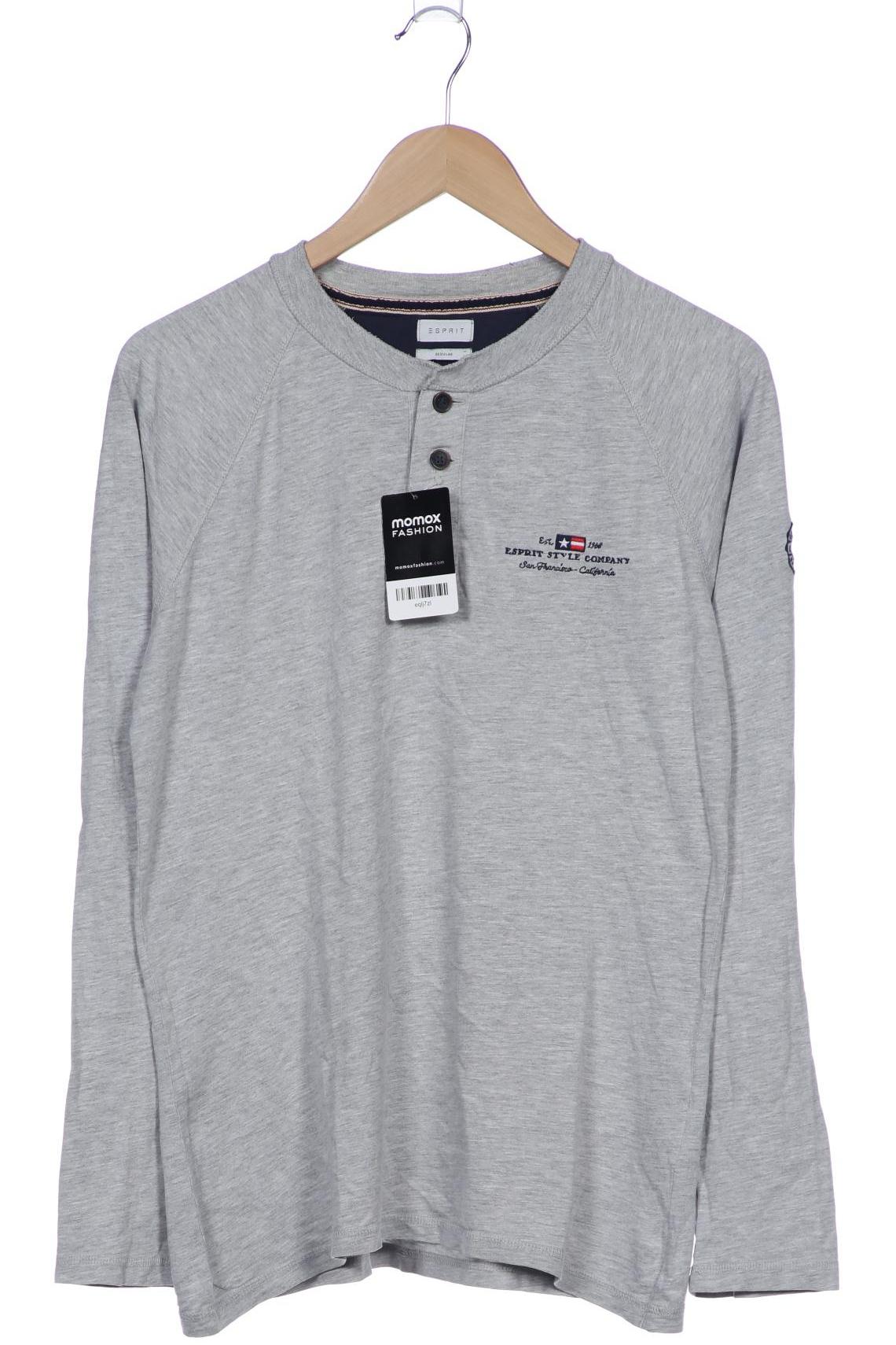 

Esprit Herren Langarmshirt, grau, Gr. 46