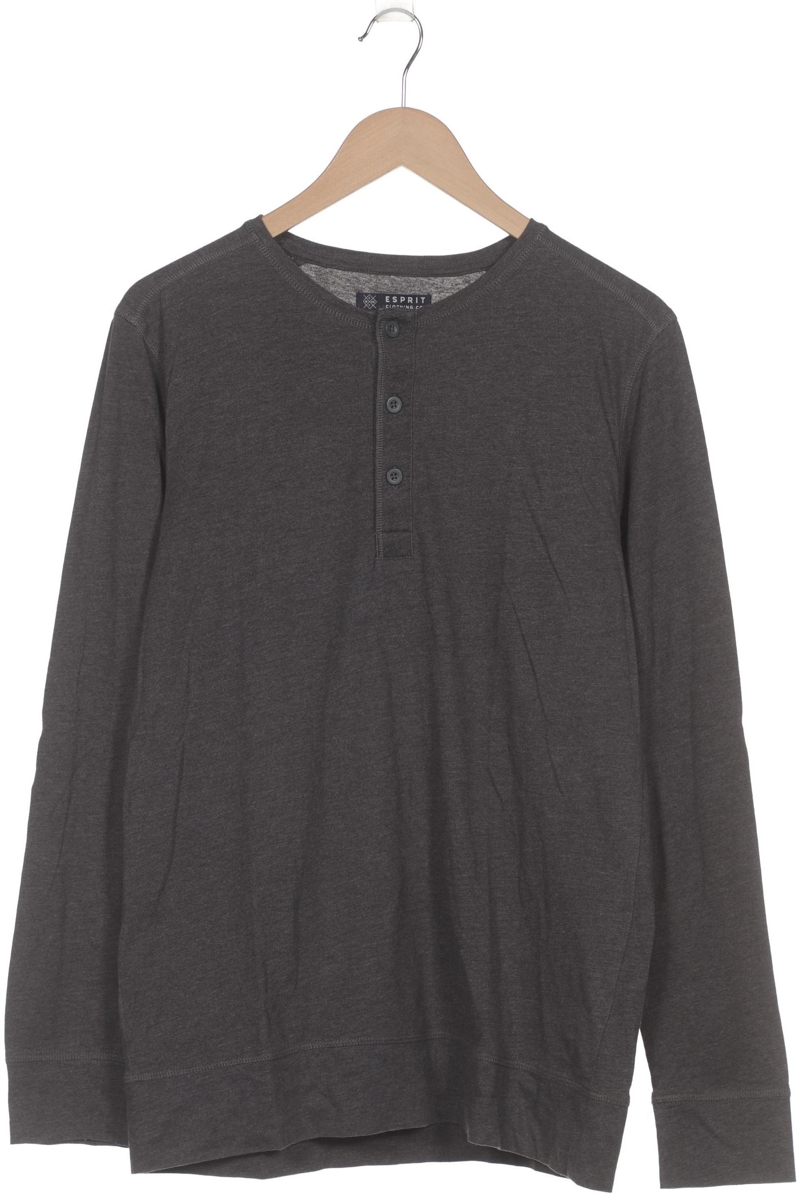 

Esprit Herren Langarmshirt, grau, Gr. 52