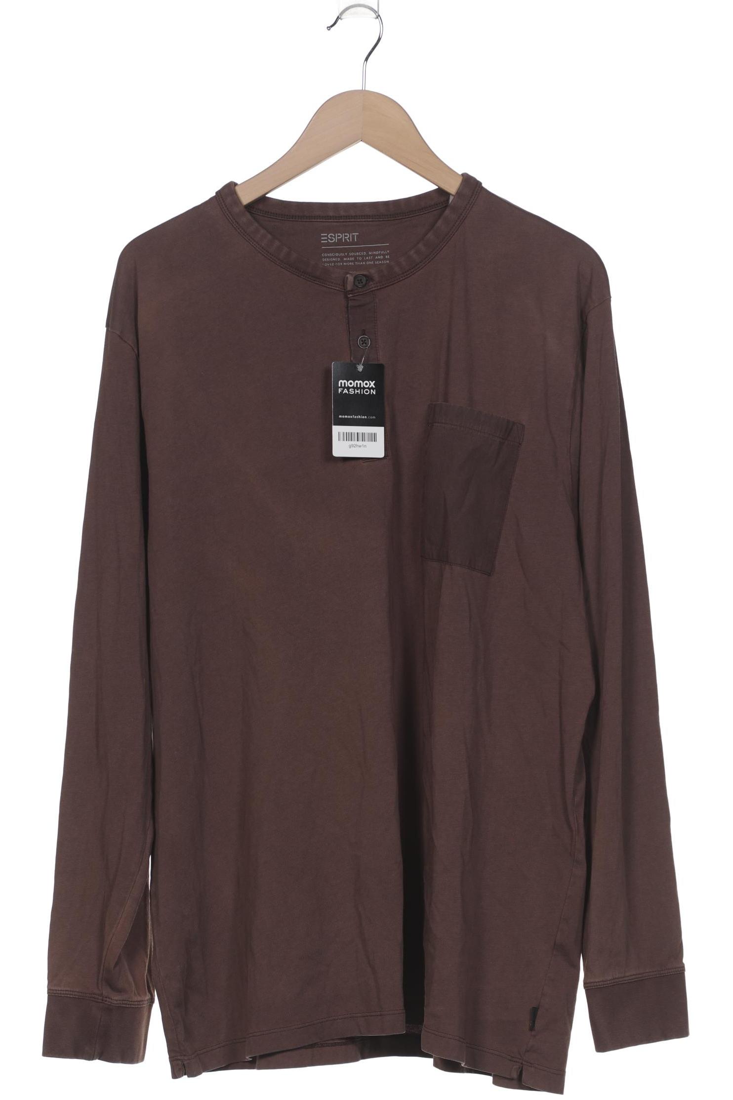 

Esprit Herren Langarmshirt, braun, Gr. 56