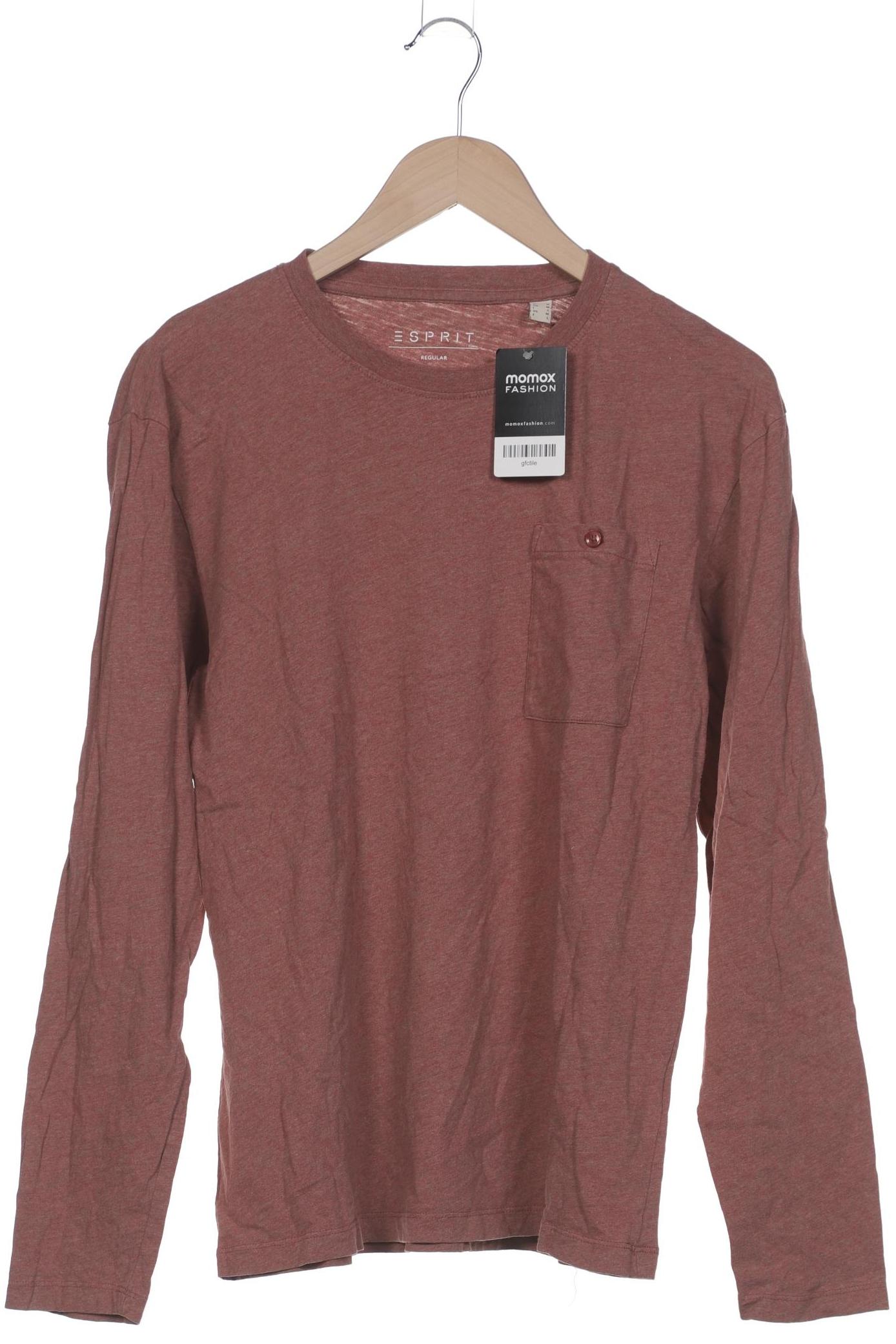 

Esprit Herren Langarmshirt, bordeaux, Gr. 48