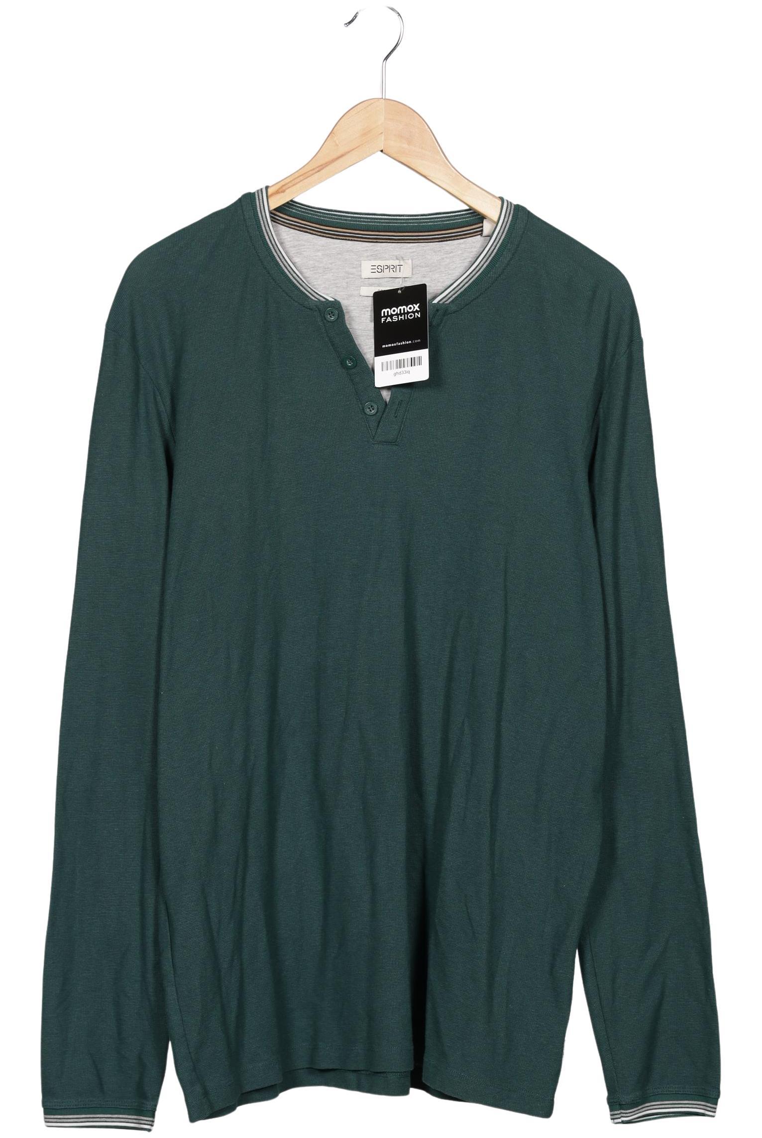 

Esprit Herren Langarmshirt, grün, Gr. 52